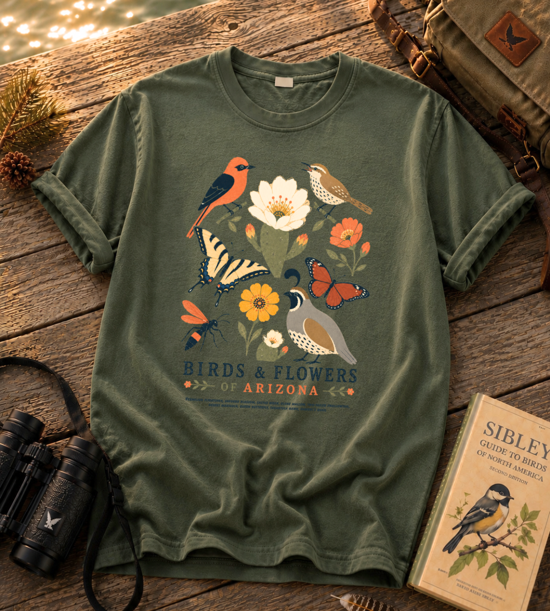 Birds & Flowers of Arizona T Shirt