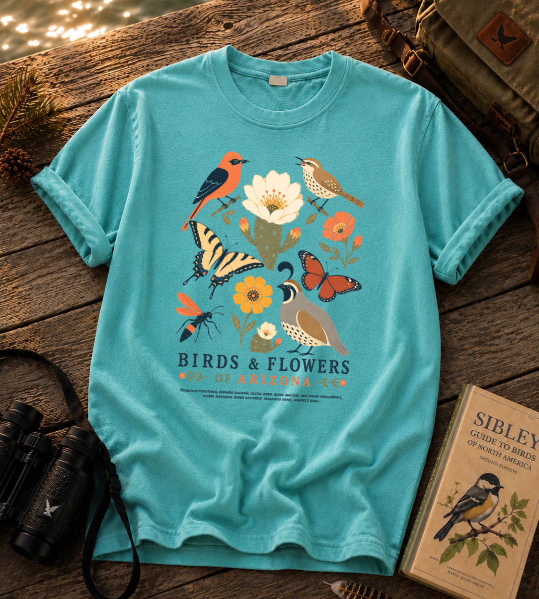 Birds & Flowers of Arizona T Shirt