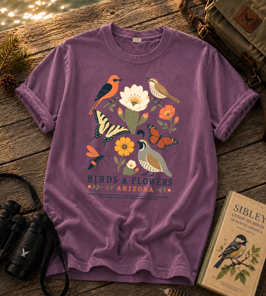 Birds & Flowers of Arizona T Shirt