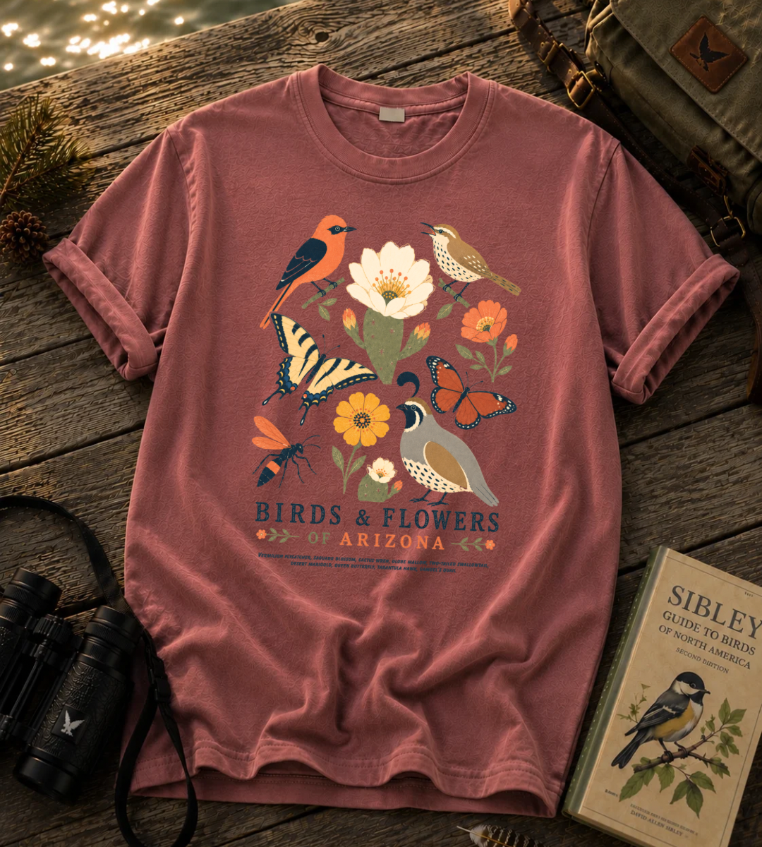 Birds & Flowers of Arizona T Shirt