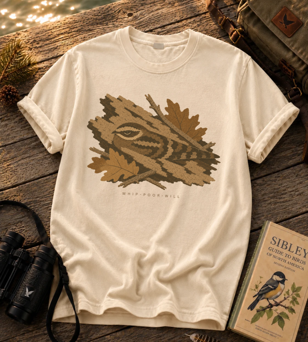 Camouflage Whip-poor-will T Shirt