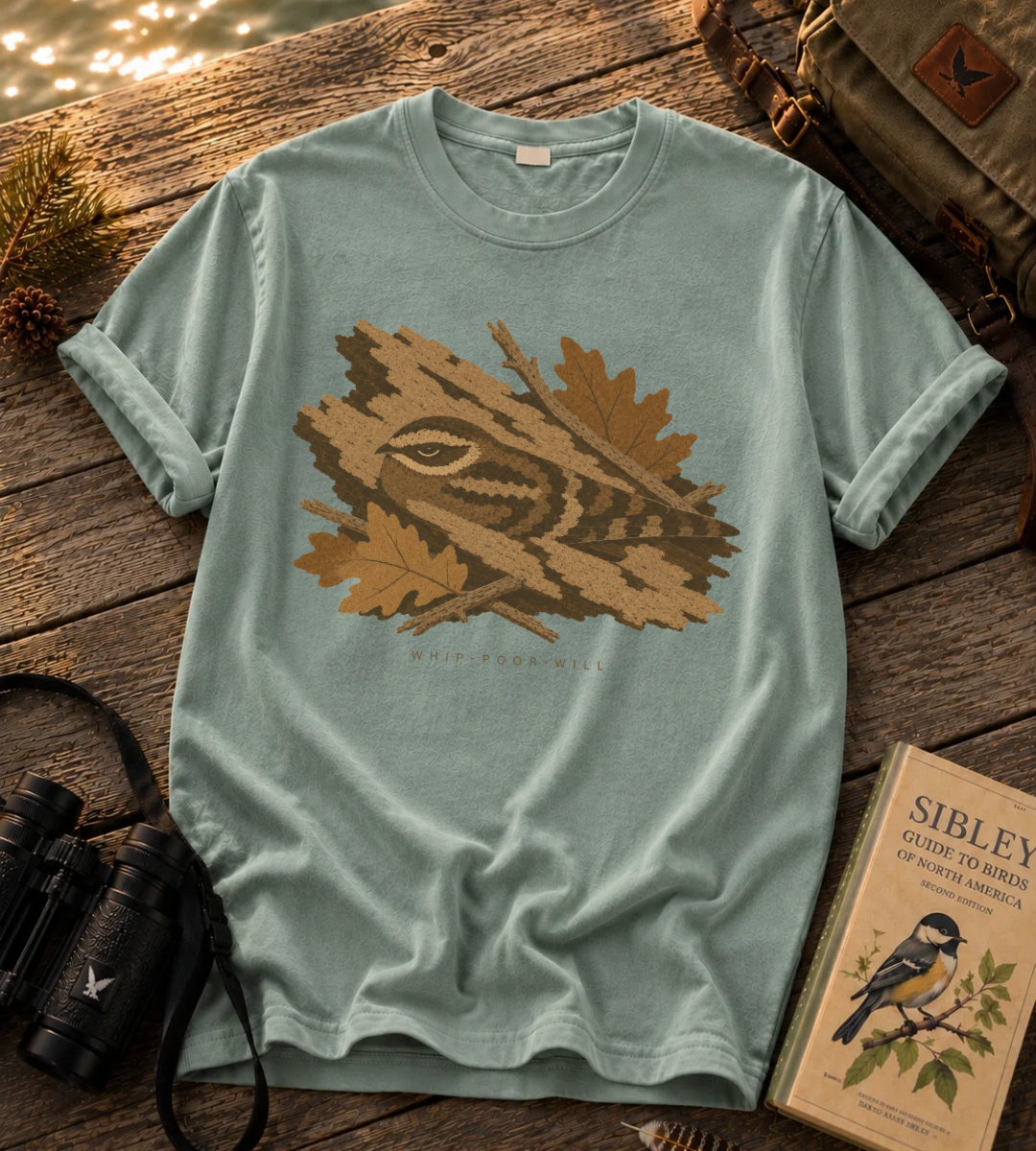 Camouflage Whip-poor-will T Shirt