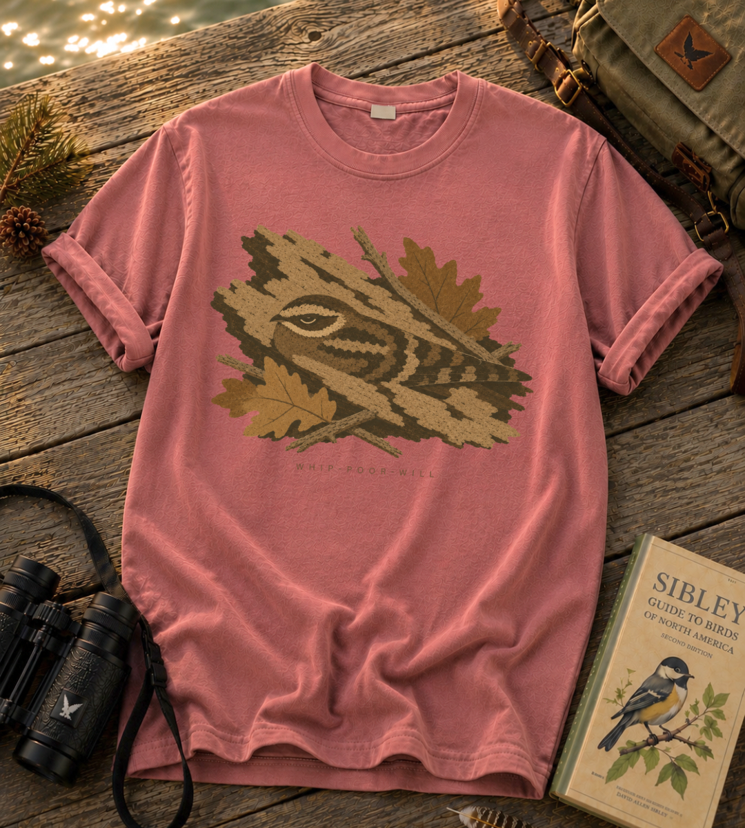 Camouflage Whip-poor-will T Shirt