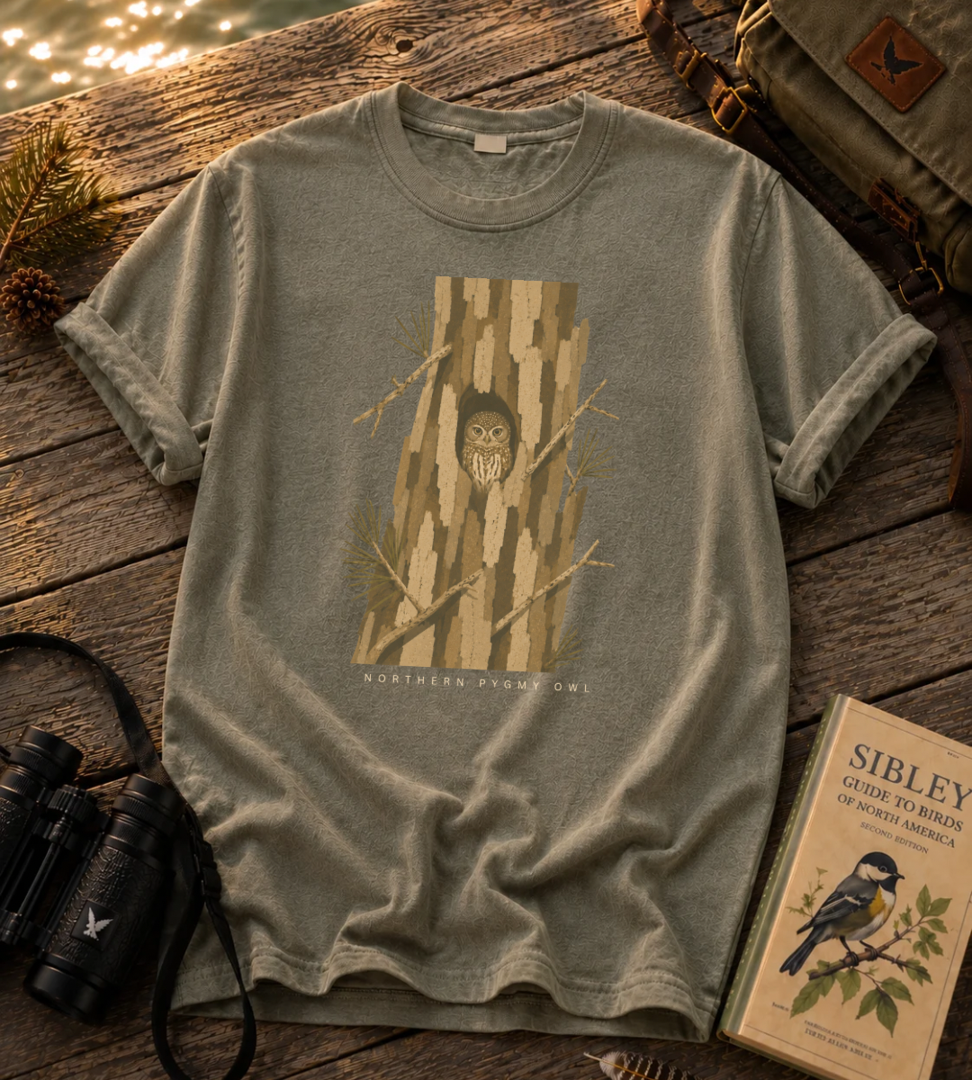 Camouflage Northern Pygmy Owl T Shirt