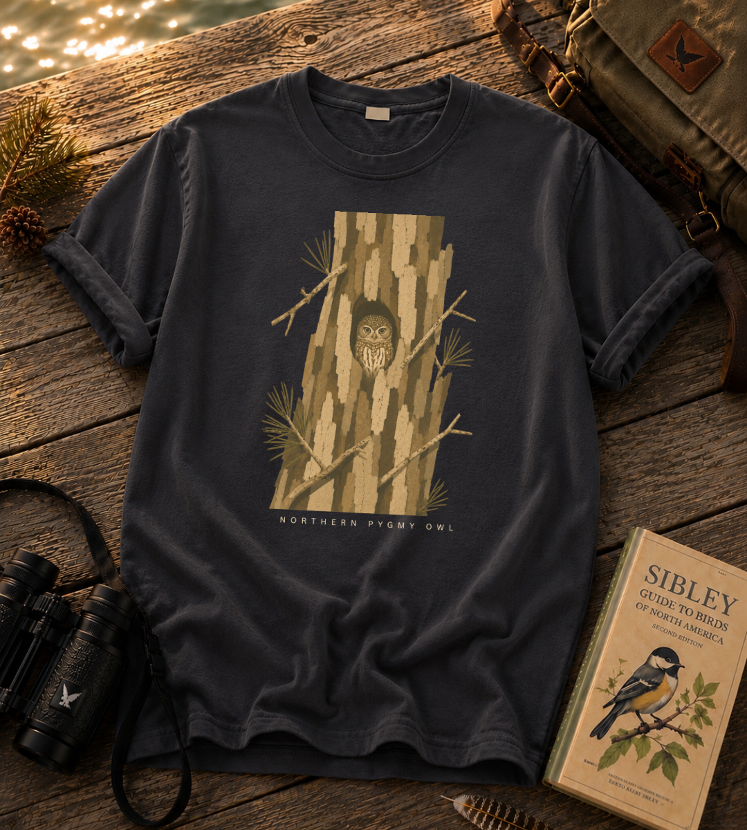 Camouflage Northern Pygmy Owl T Shirt