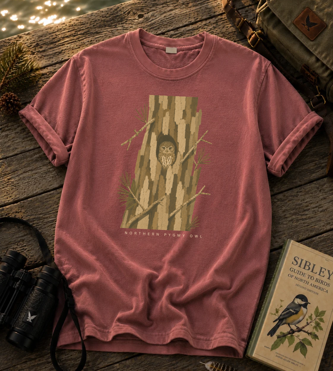 Camouflage Northern Pygmy Owl T Shirt
