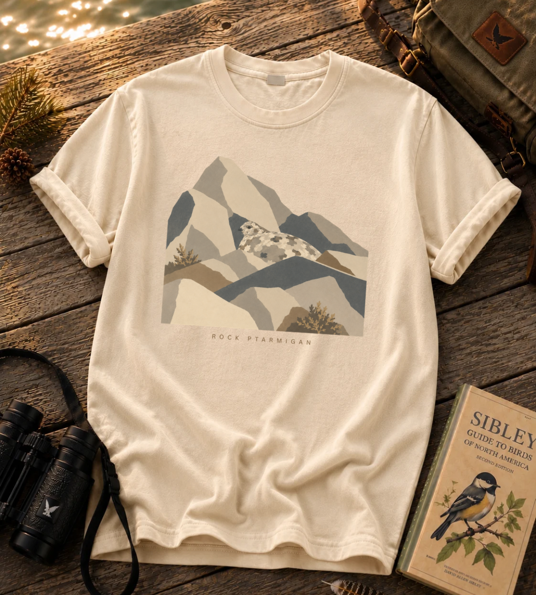 Camouflage Rock Ptarmigan T Shirt