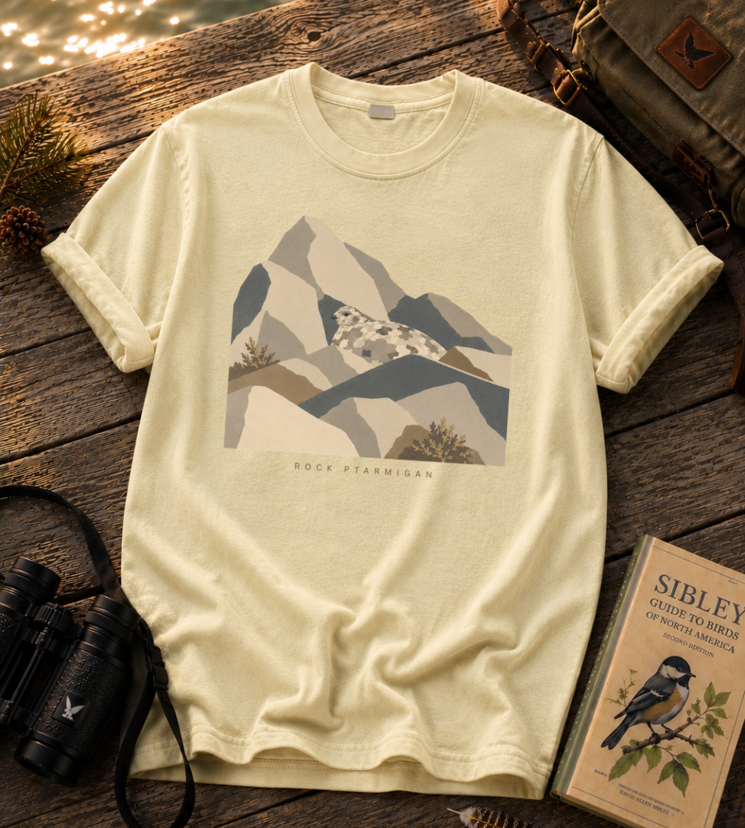 Camouflage Rock Ptarmigan T Shirt