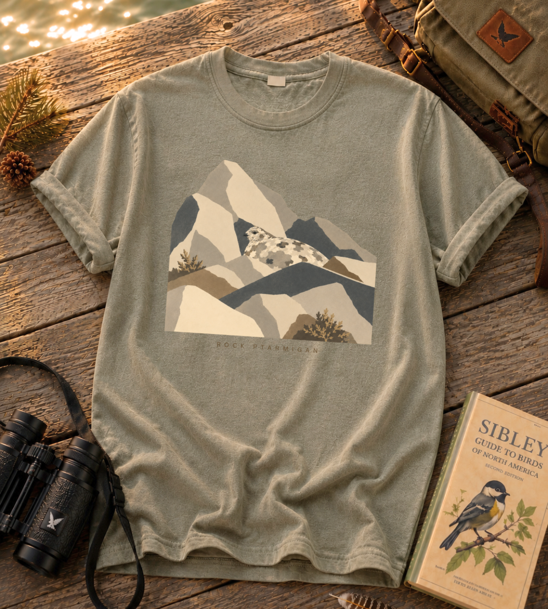 Camouflage Rock Ptarmigan T Shirt