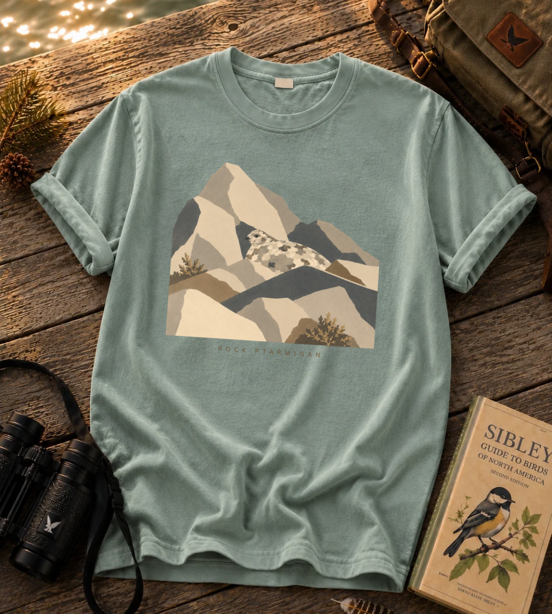 Camouflage Rock Ptarmigan T Shirt