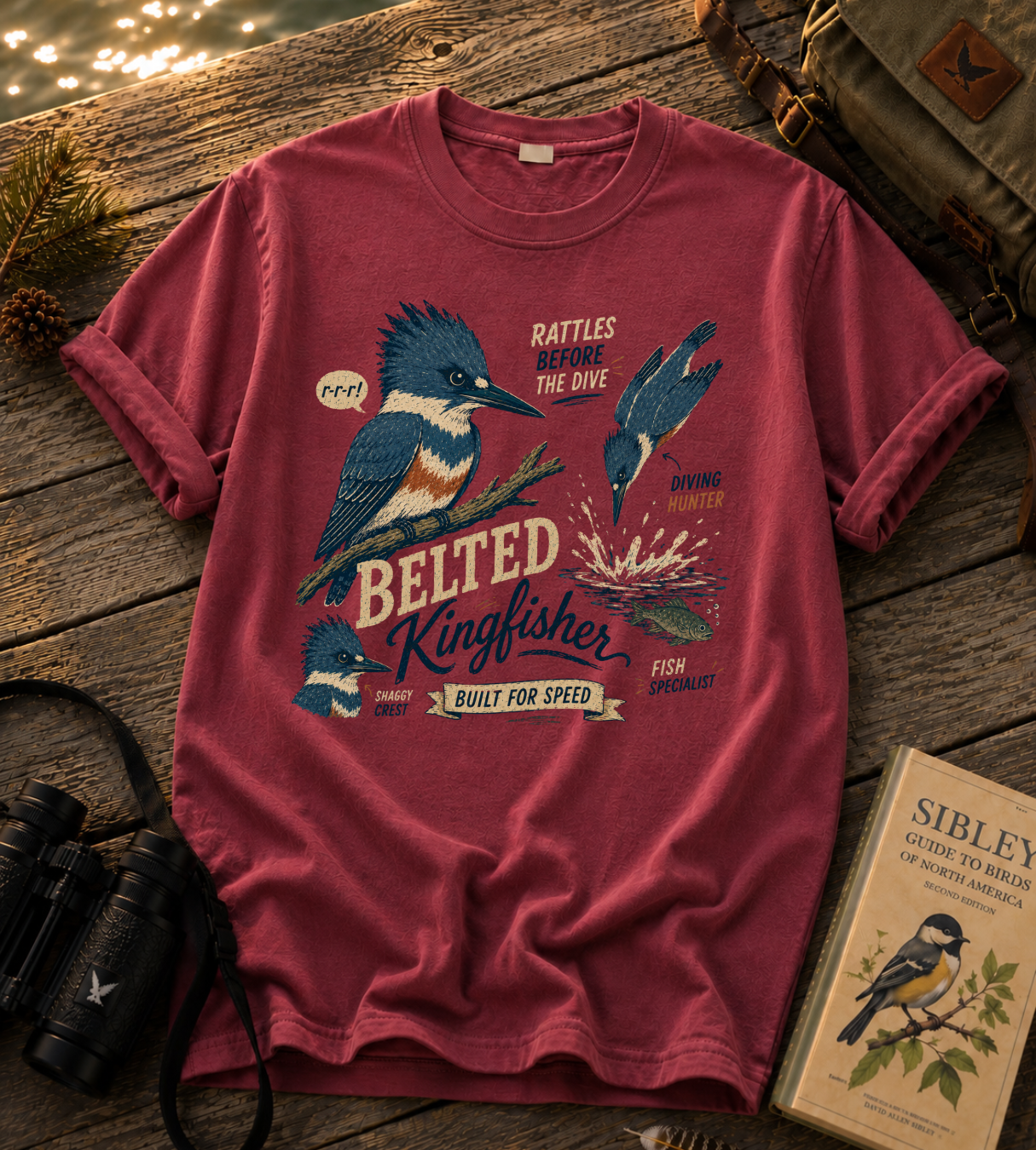 Belted Kingfisher T Shirt