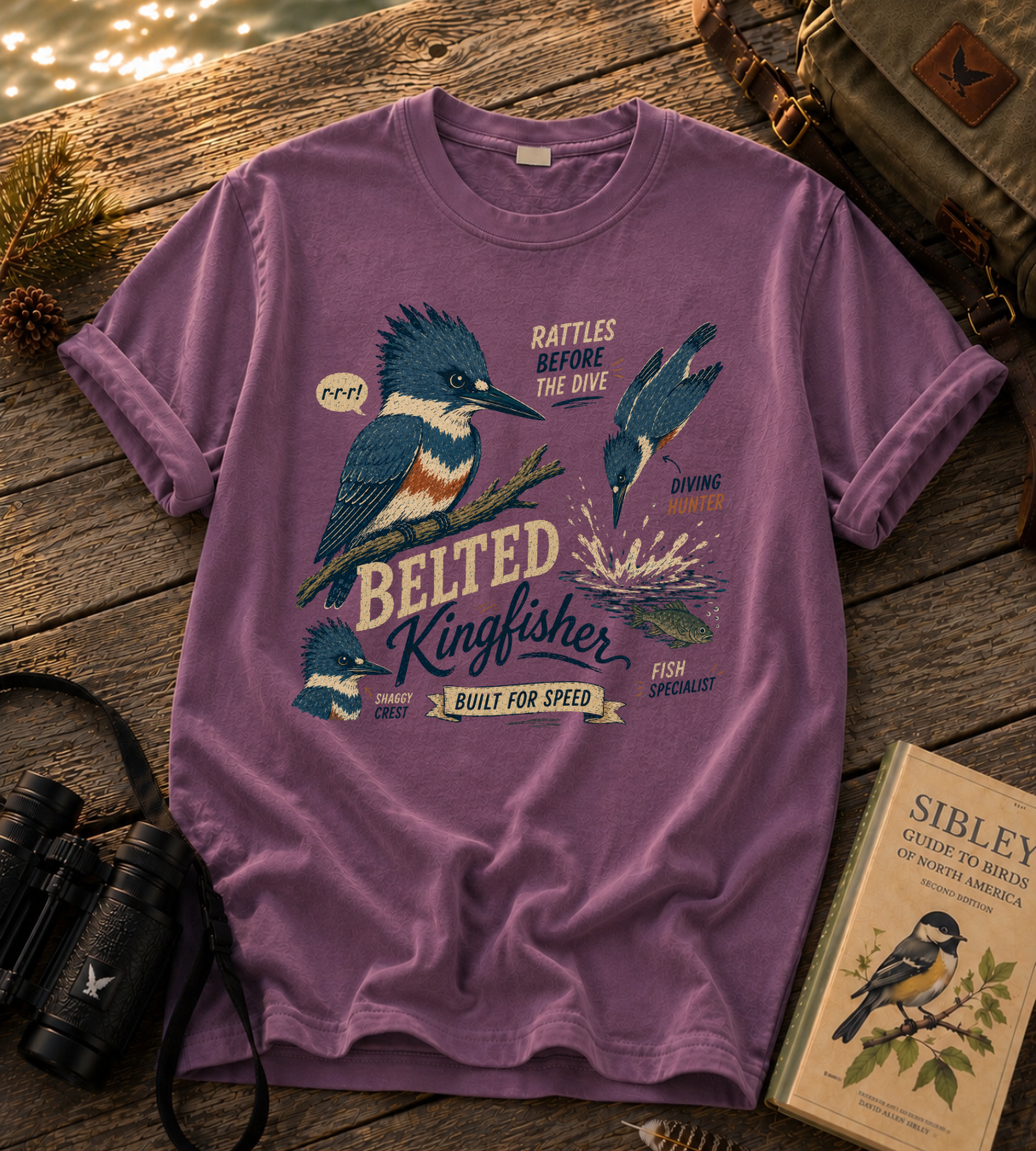 Belted Kingfisher T Shirt
