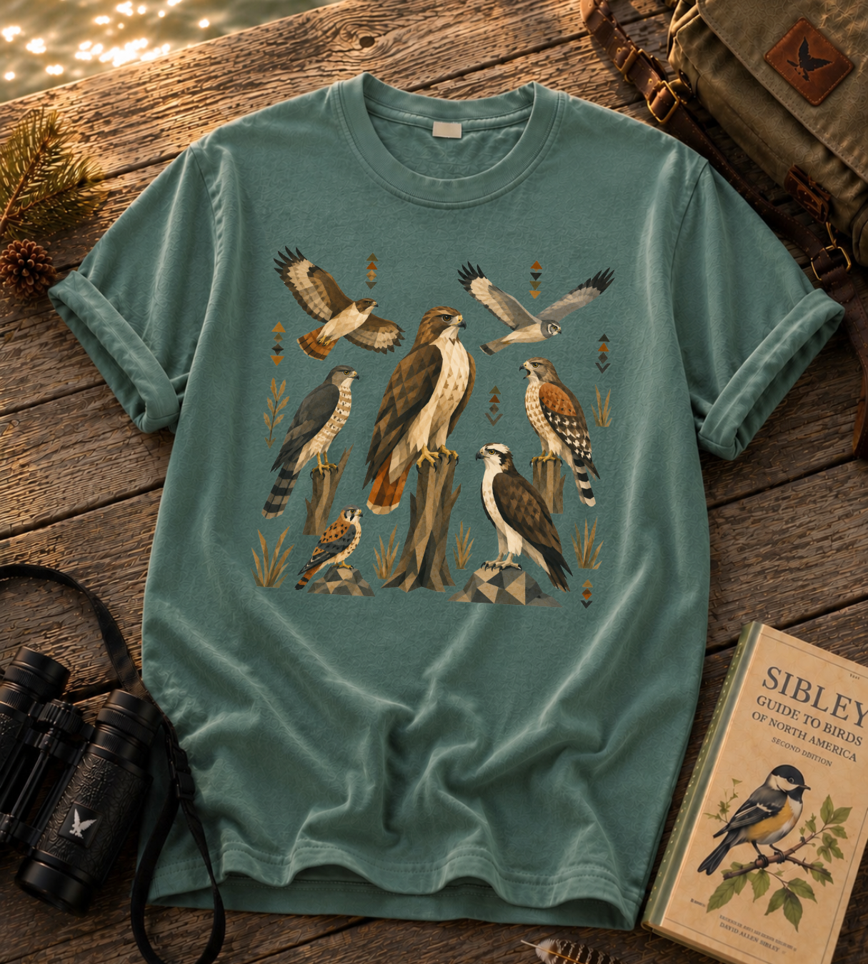 Folk Art Raptor T Shirt