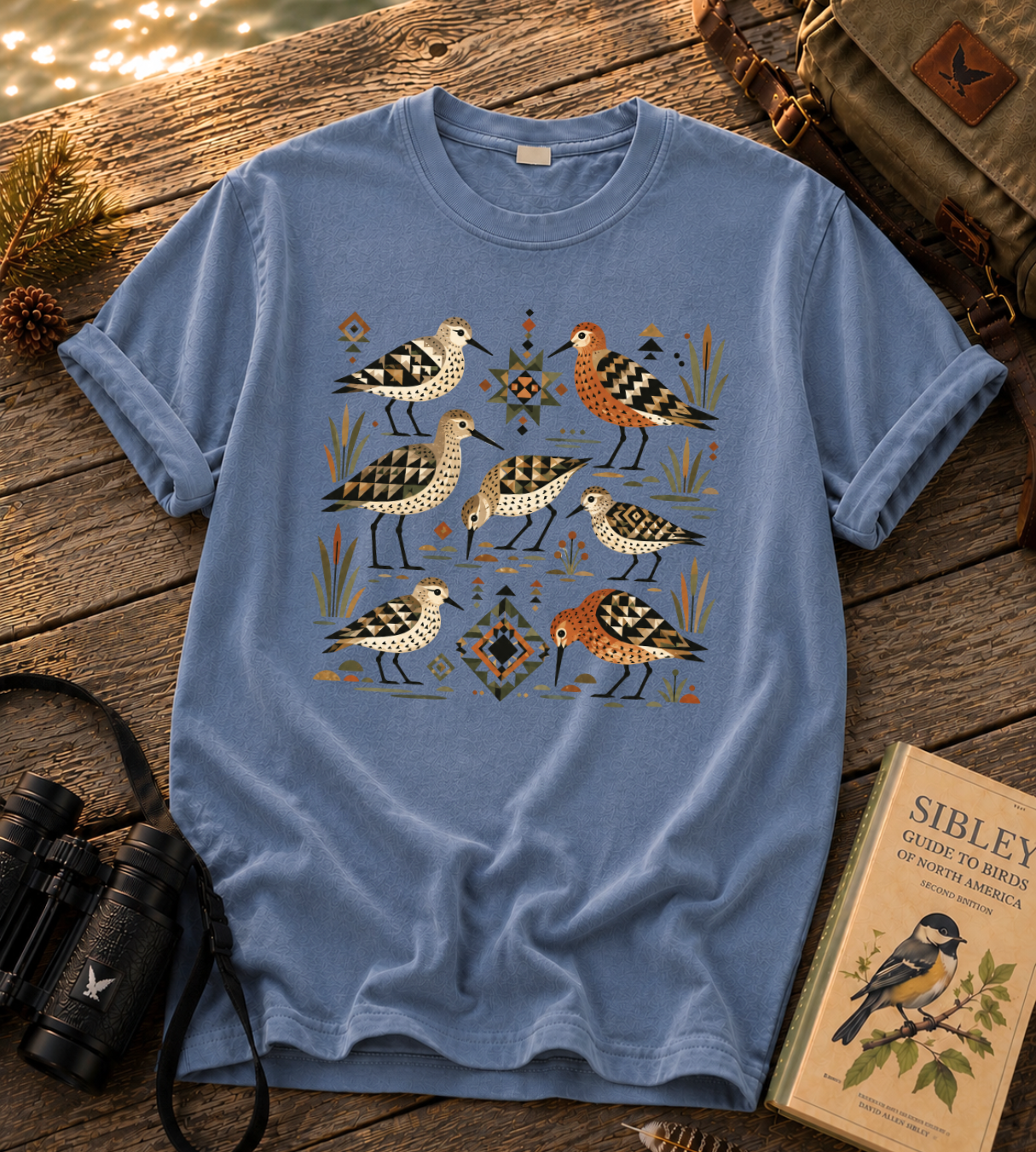 Folk Art Shorebirds T Shirt