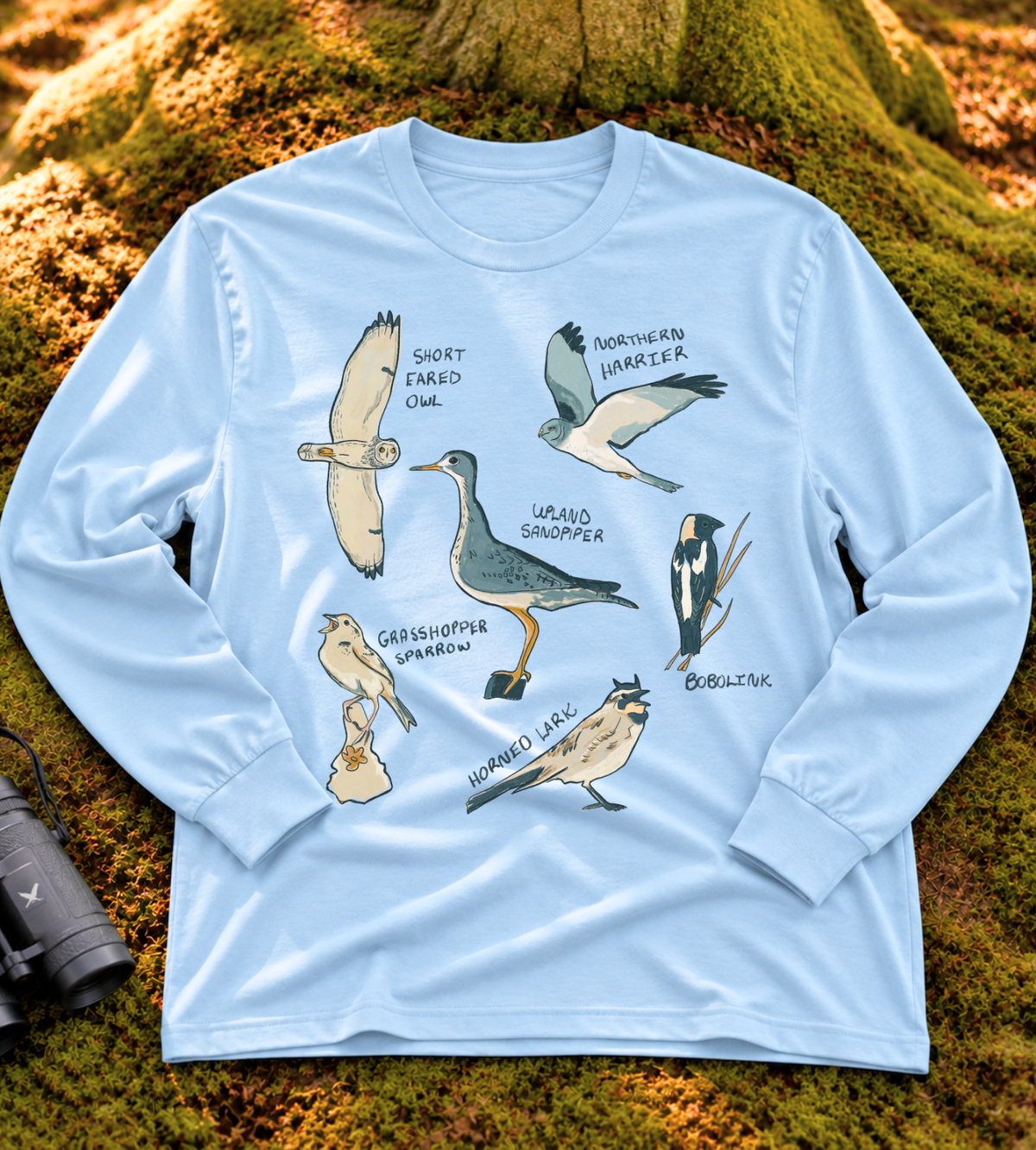 Grassland Birds Long Sleeve Tee