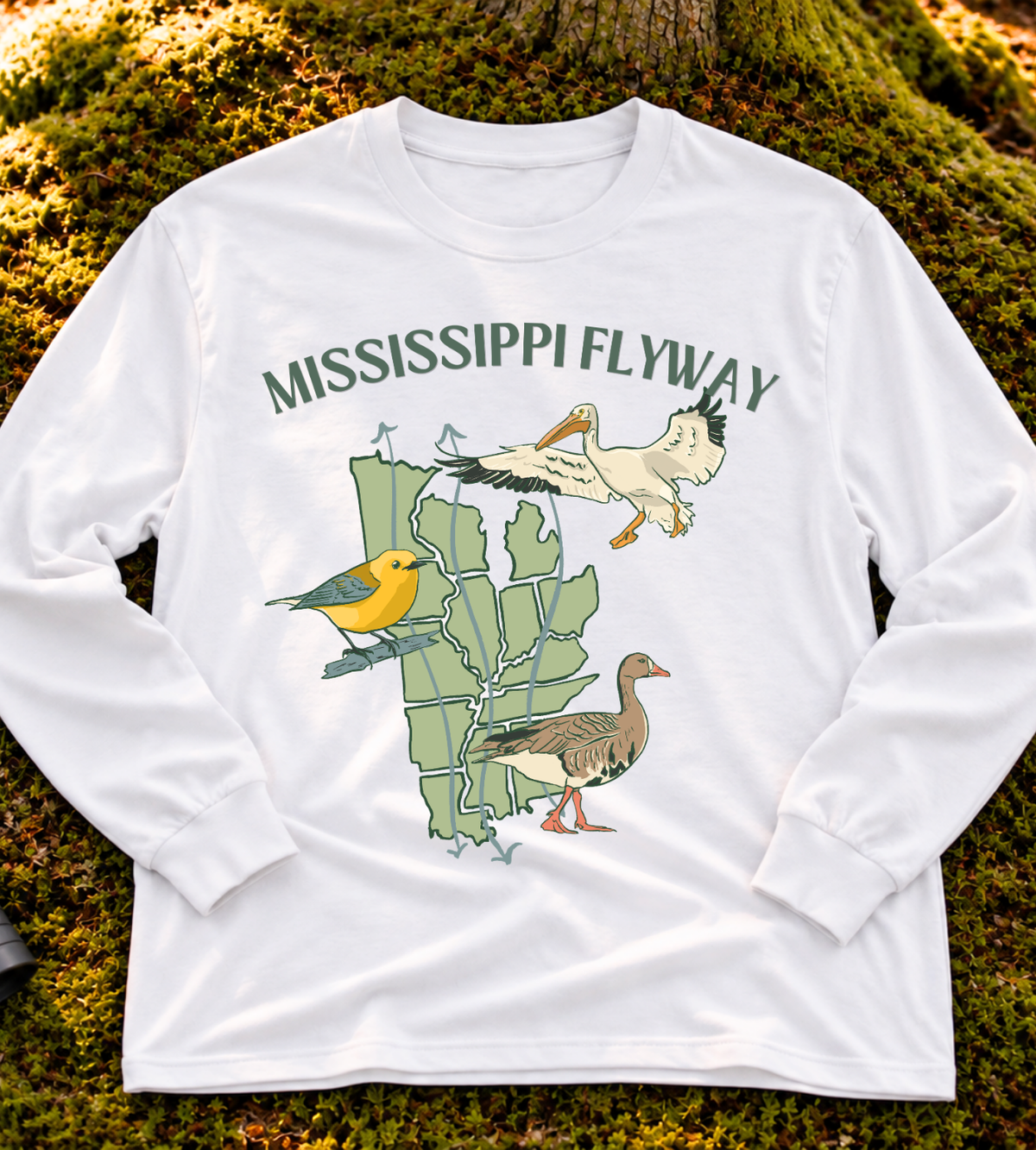 Mississippi Flyway Long Sleeve Tee