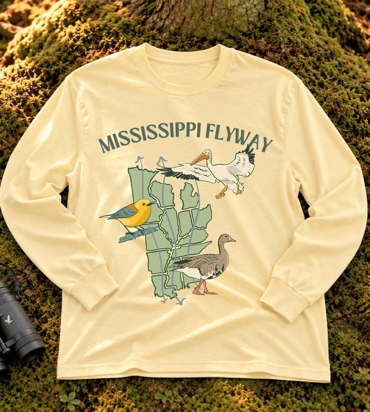 Mississippi Flyway Long Sleeve Tee