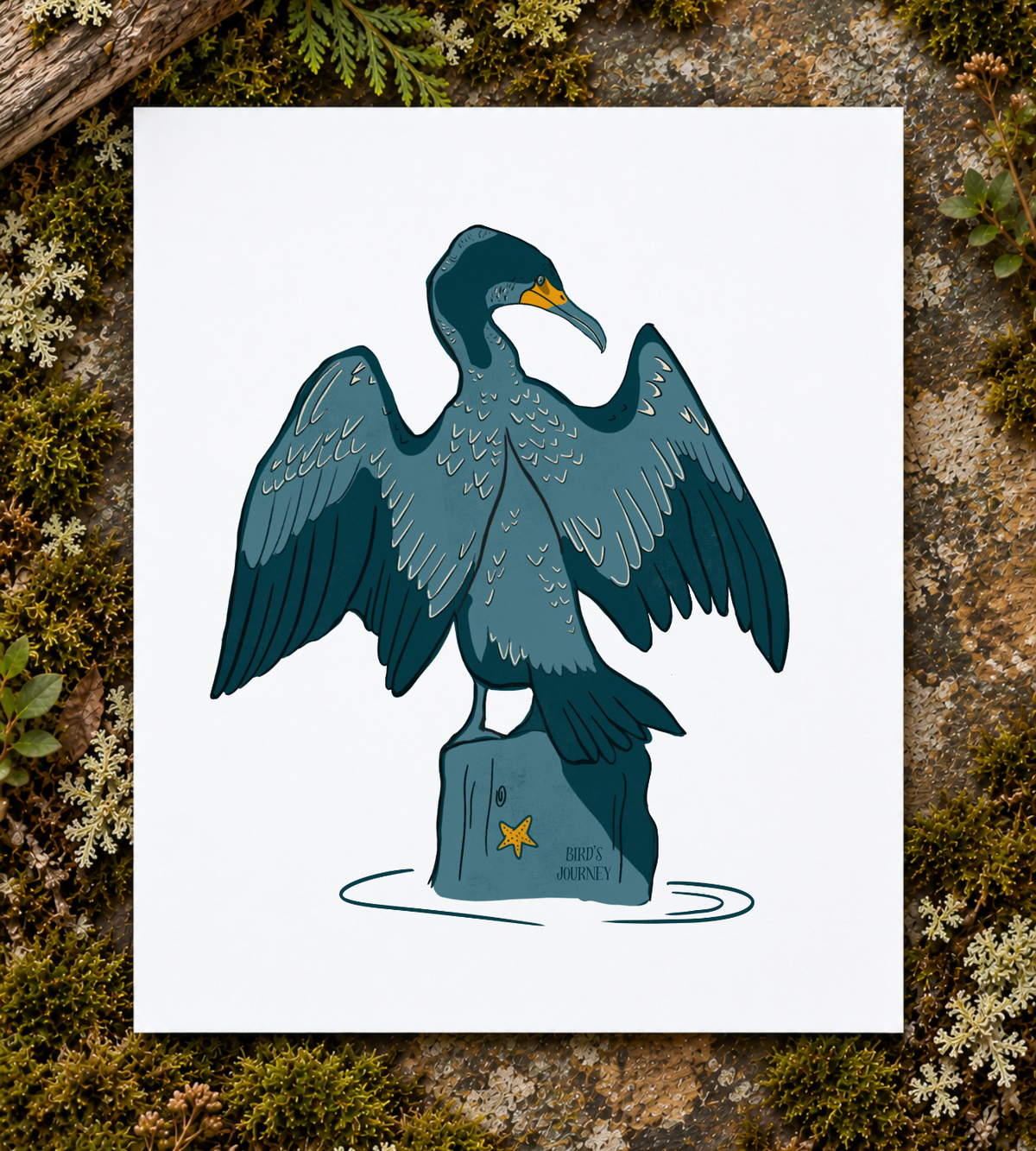 Double-crested Cormorant Art Print