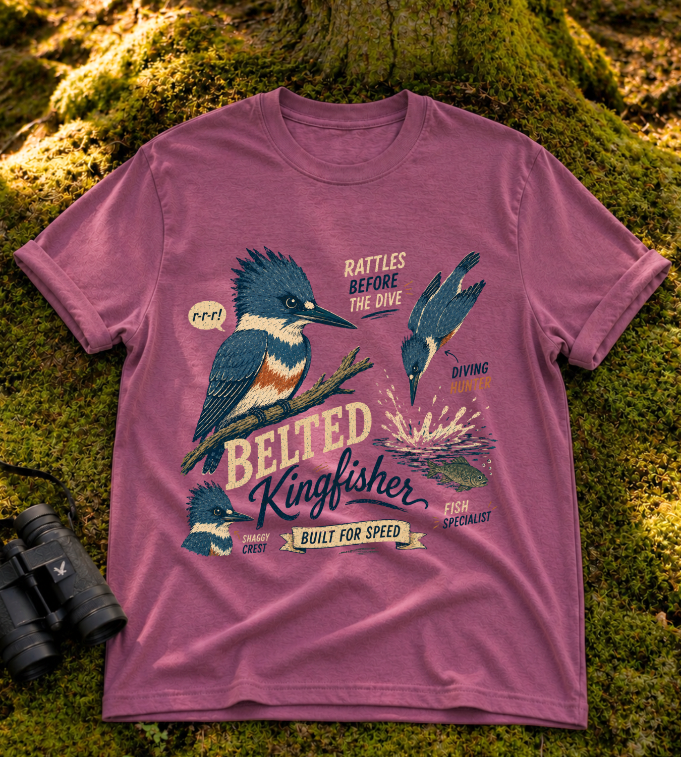 Belted Kingfisher T Shirt