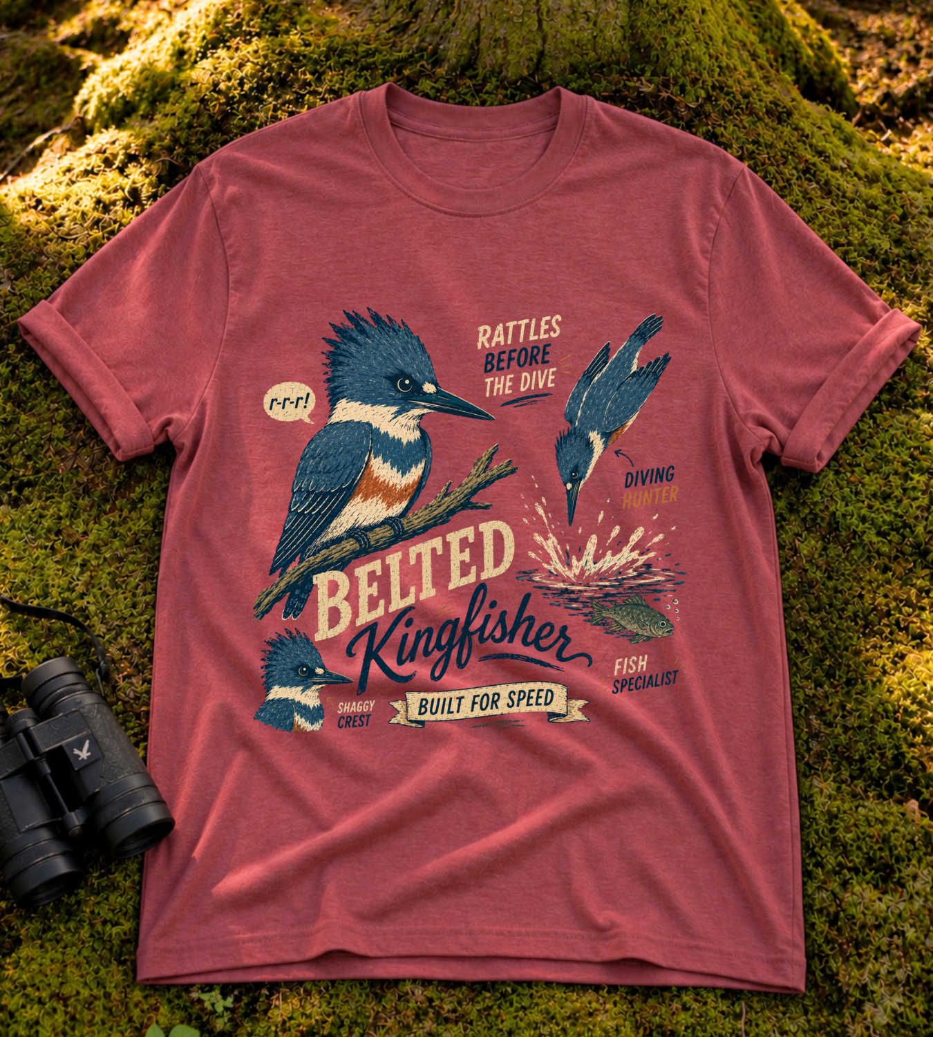 Belted Kingfisher T Shirt