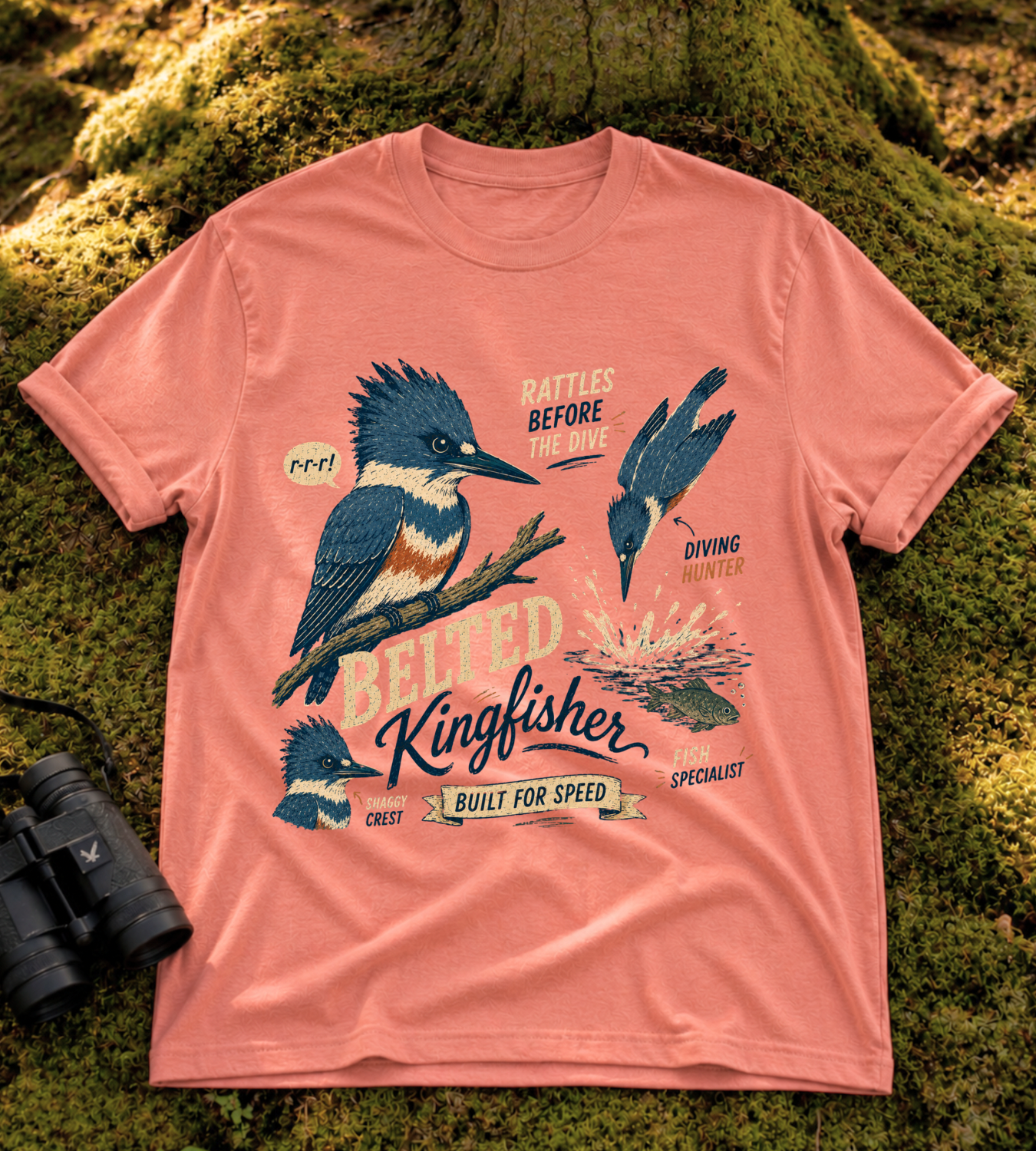 Belted Kingfisher T Shirt