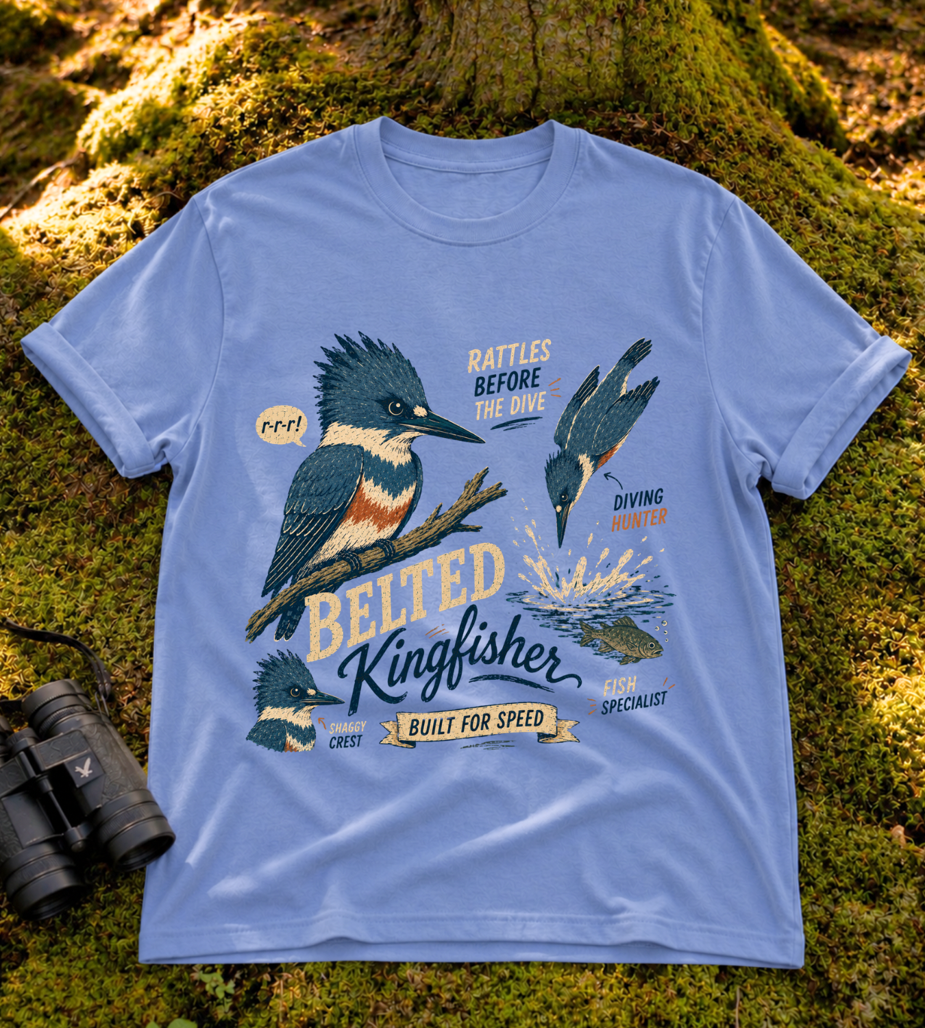 Belted Kingfisher T Shirt