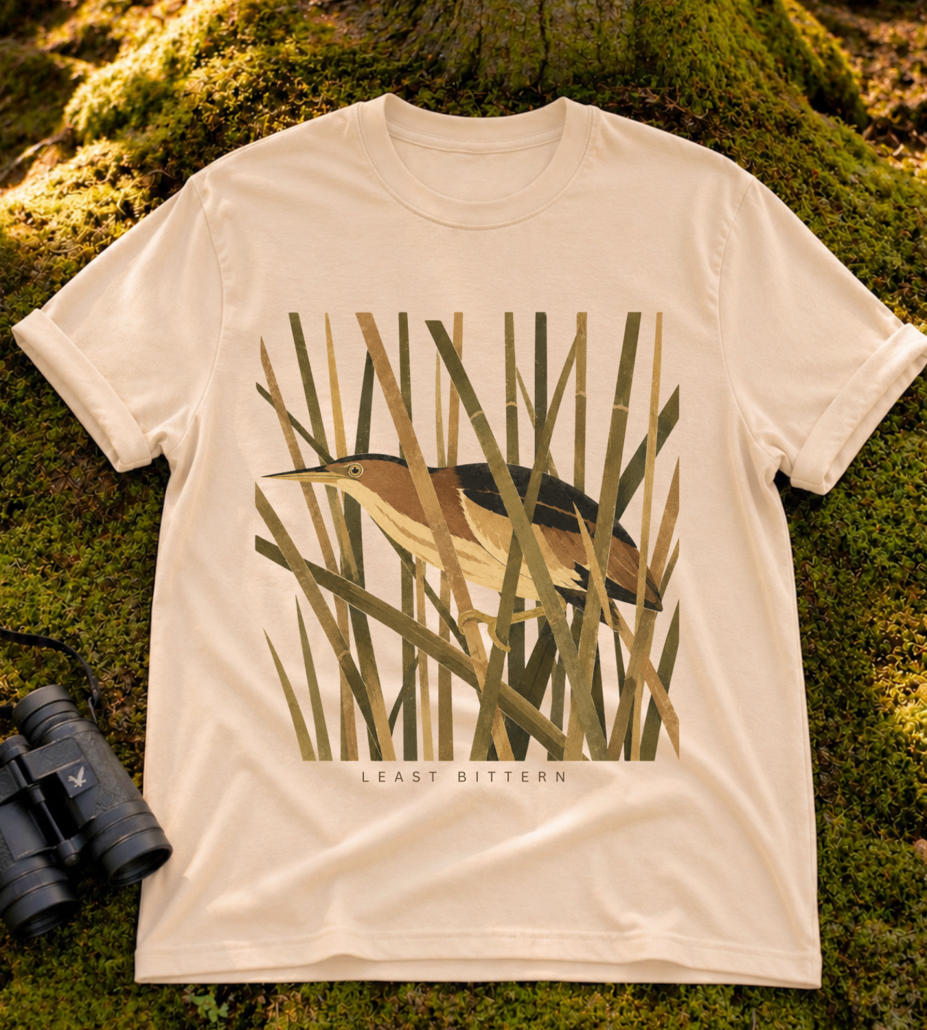 Camouflage Least Bittern T Shirt