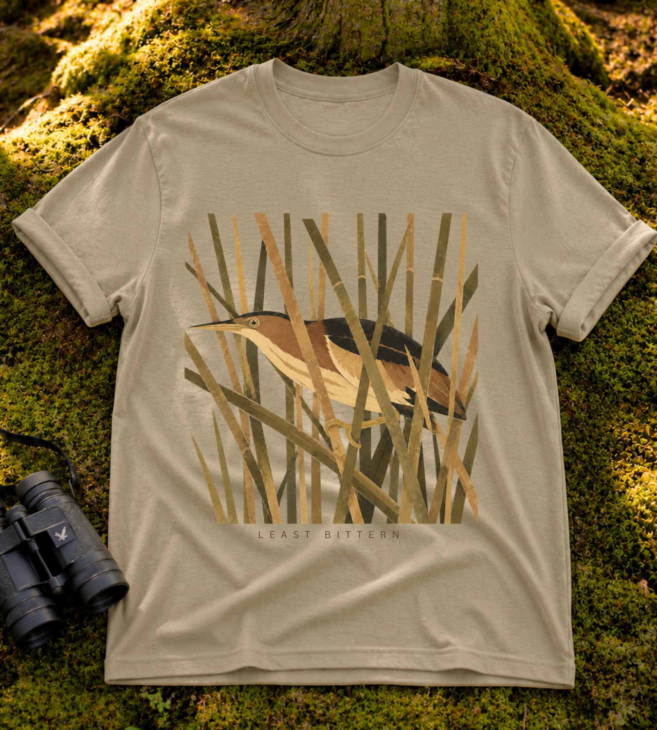 Camouflage Least Bittern T Shirt