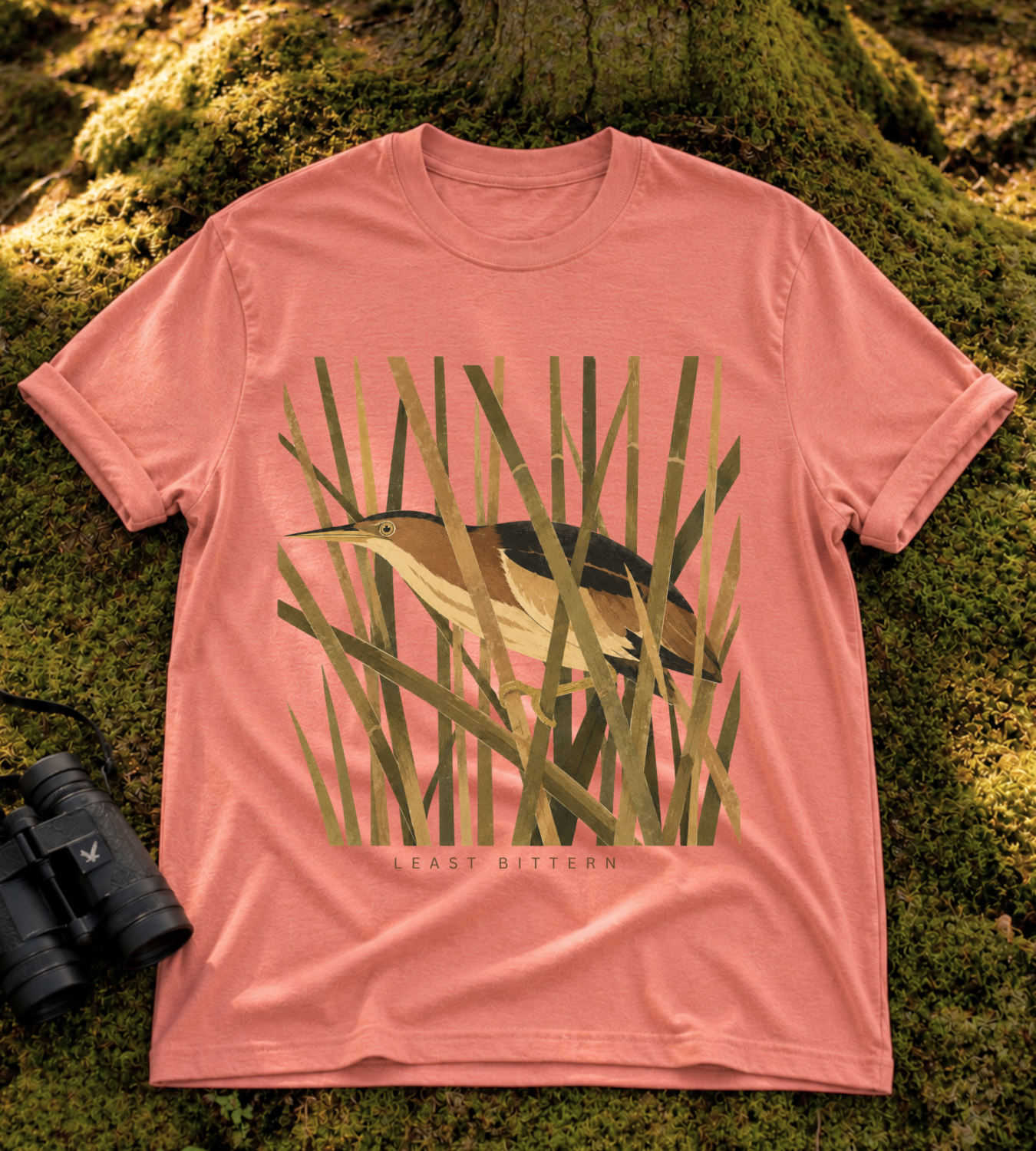 Camouflage Least Bittern T Shirt