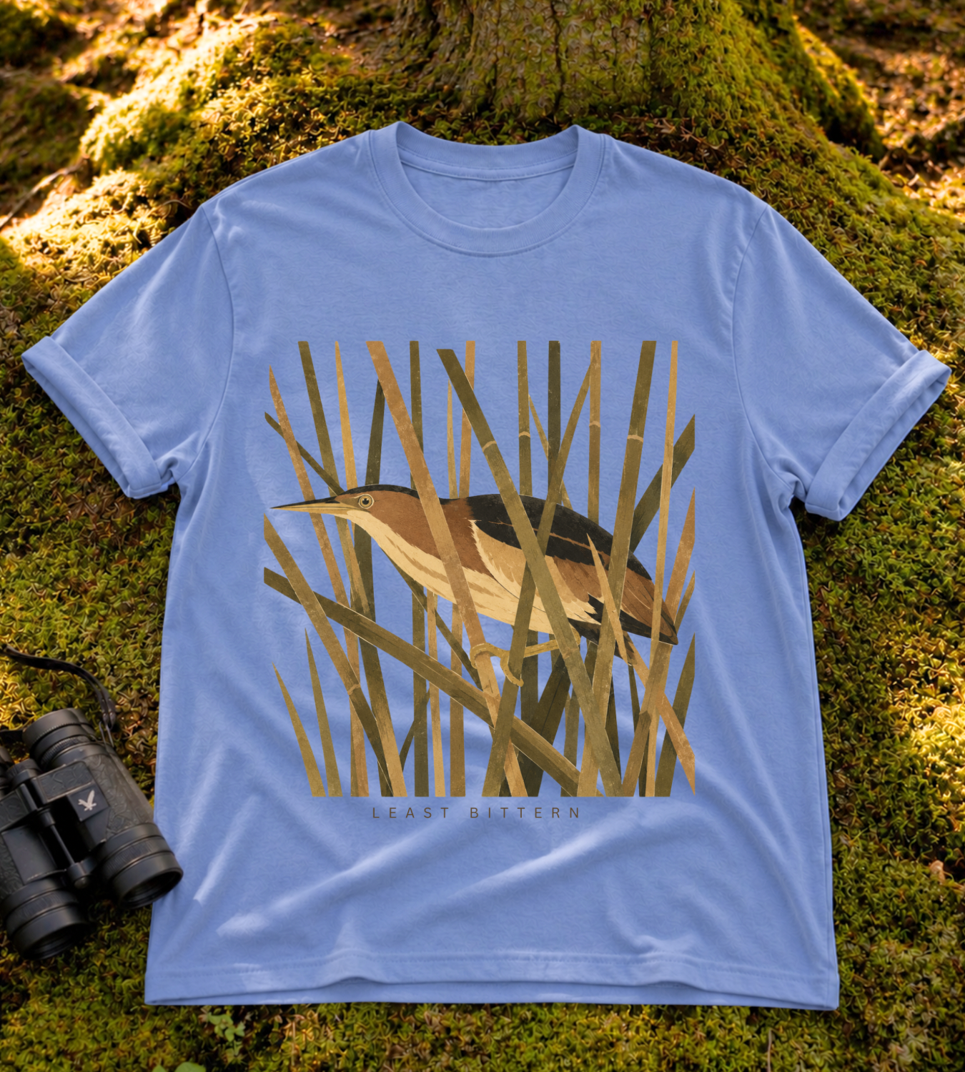 Camouflage Least Bittern T Shirt