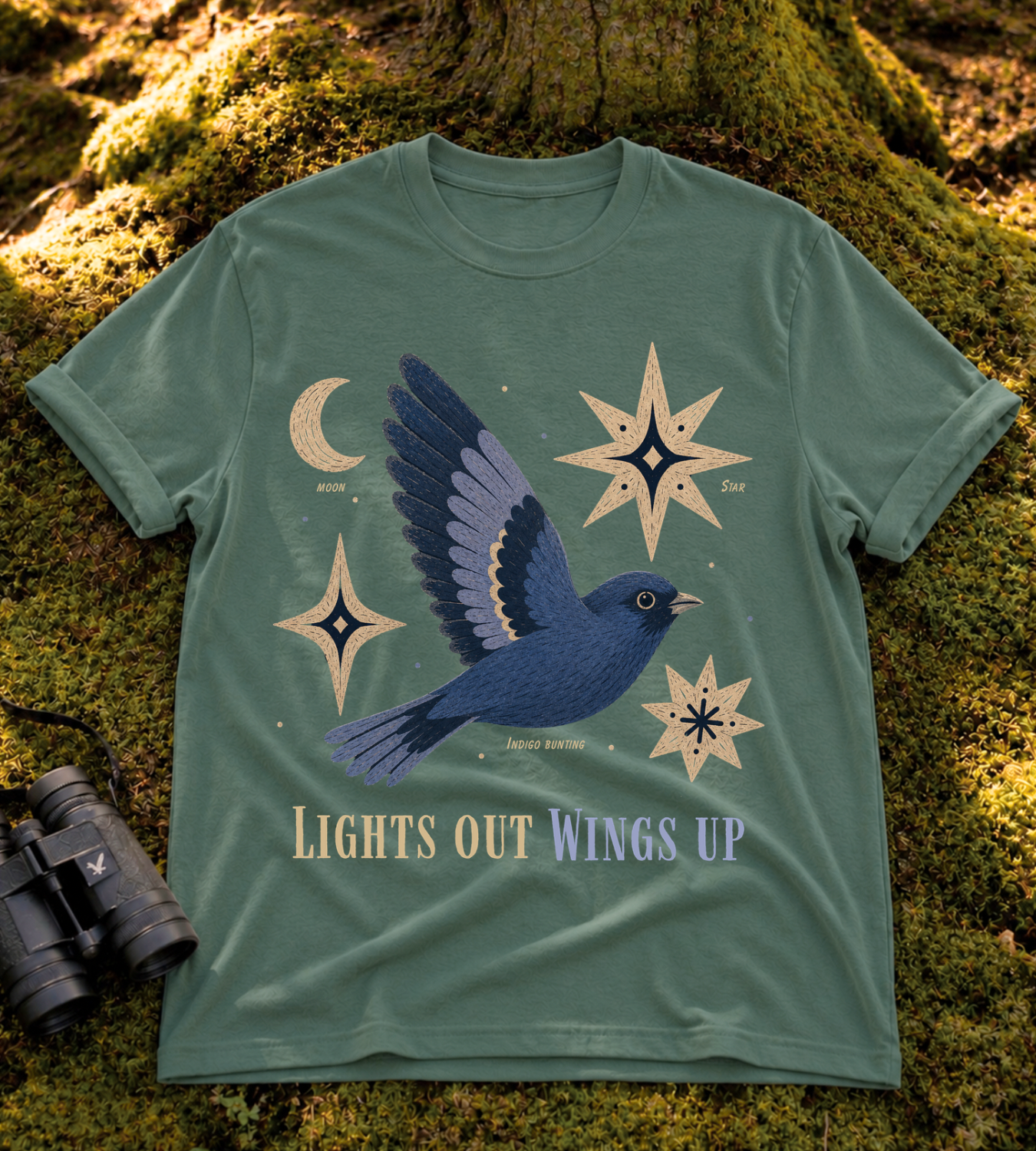 Lights Out Wings Up T Shirt