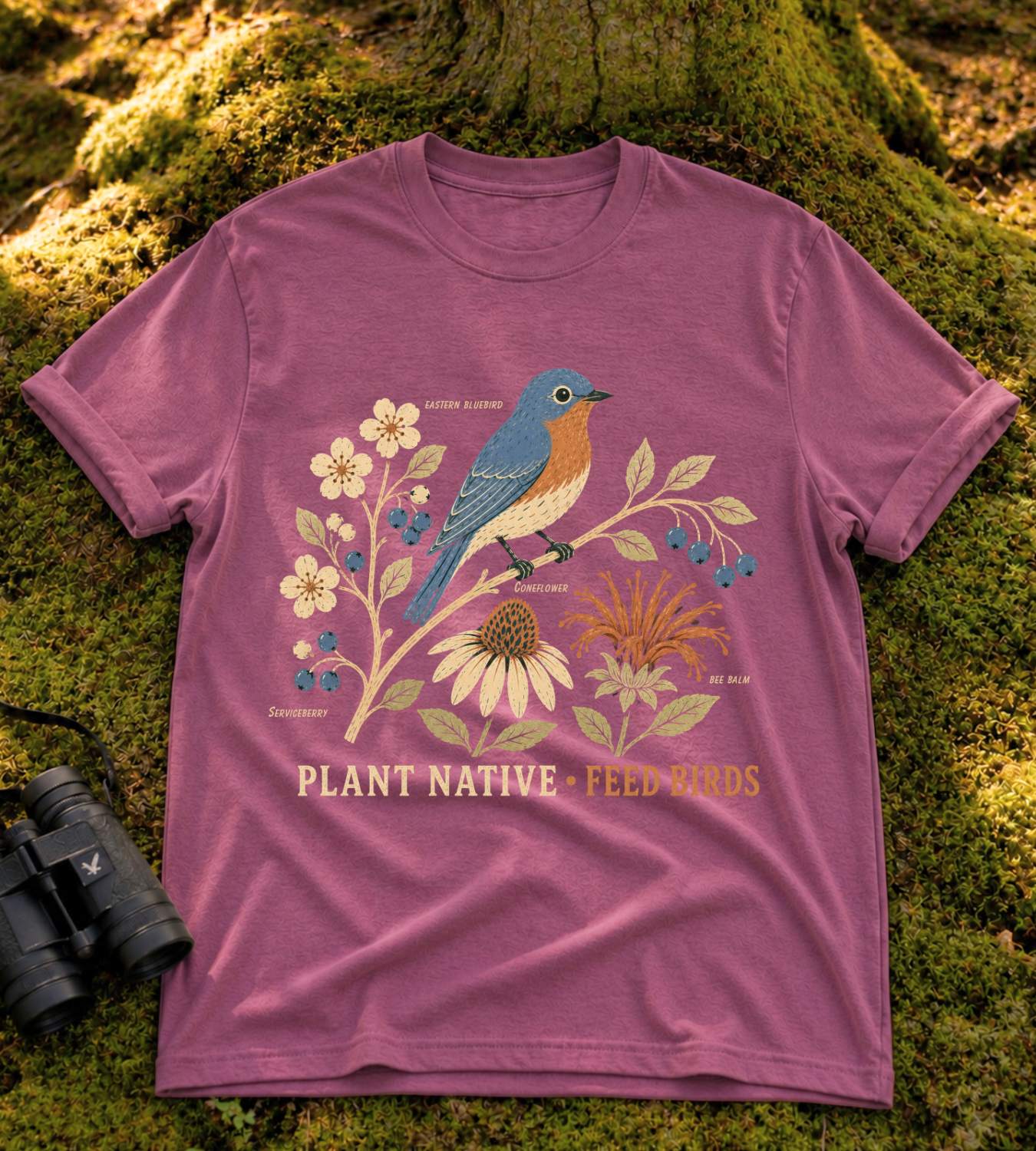 Plant Native Feed Birds T Shirt