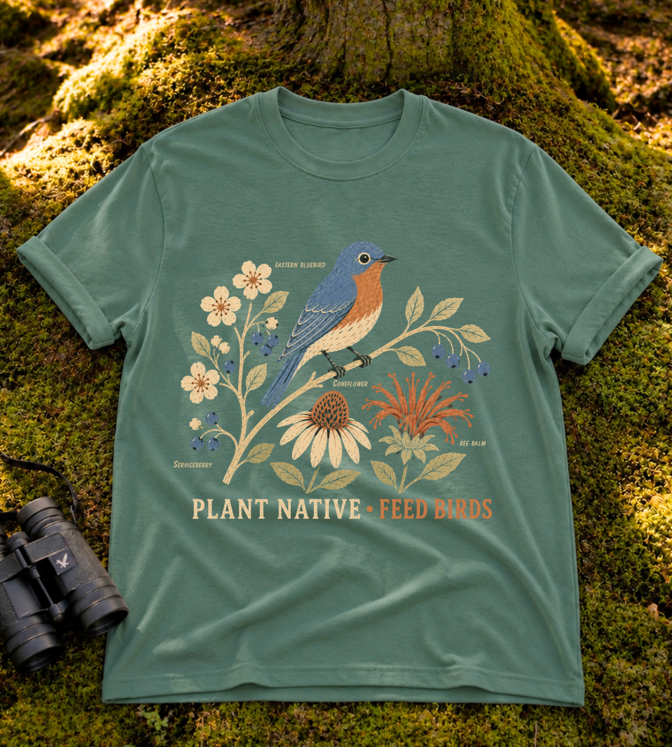 Plant Native Feed Birds T Shirt