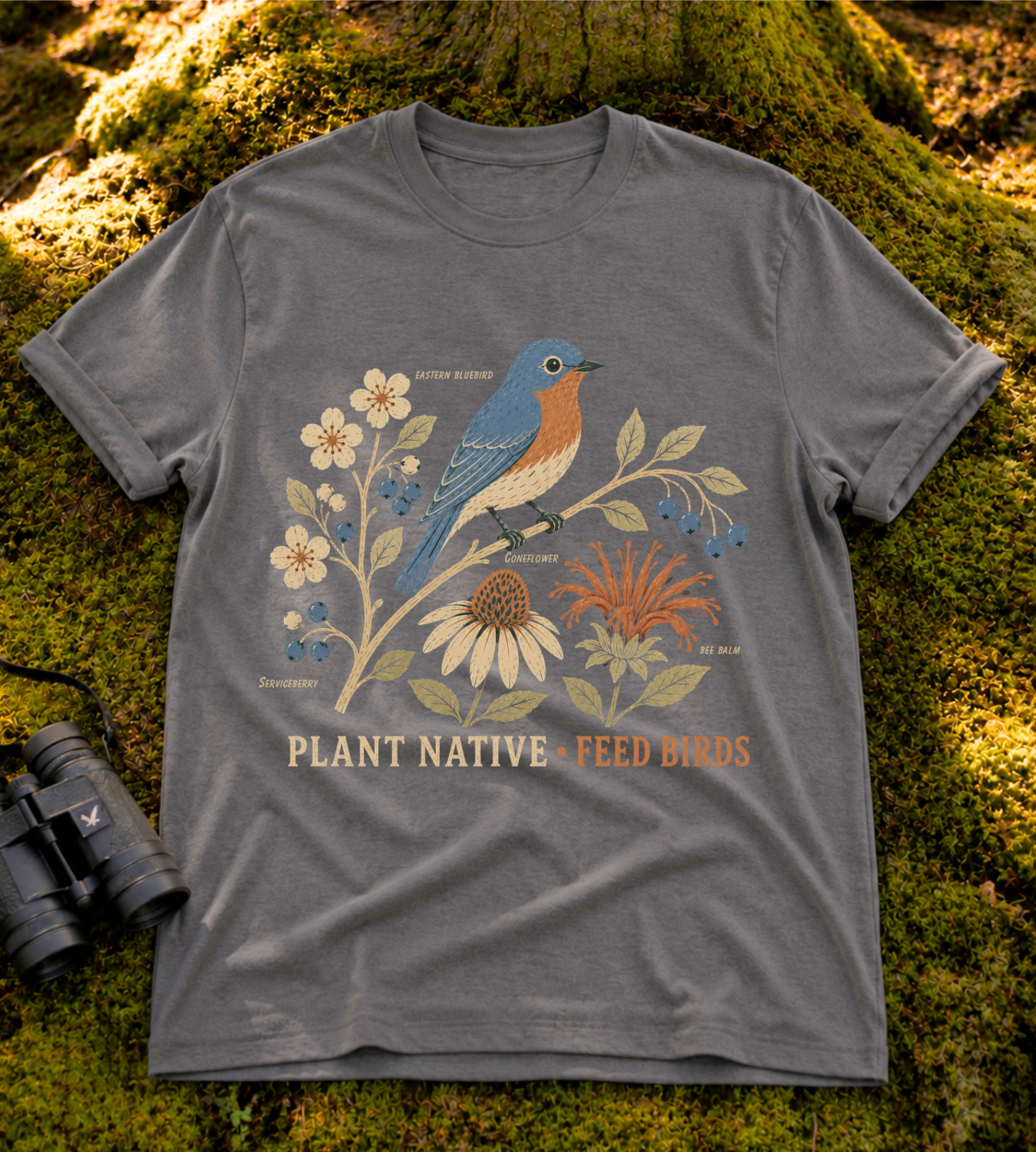 Plant Native Feed Birds T Shirt