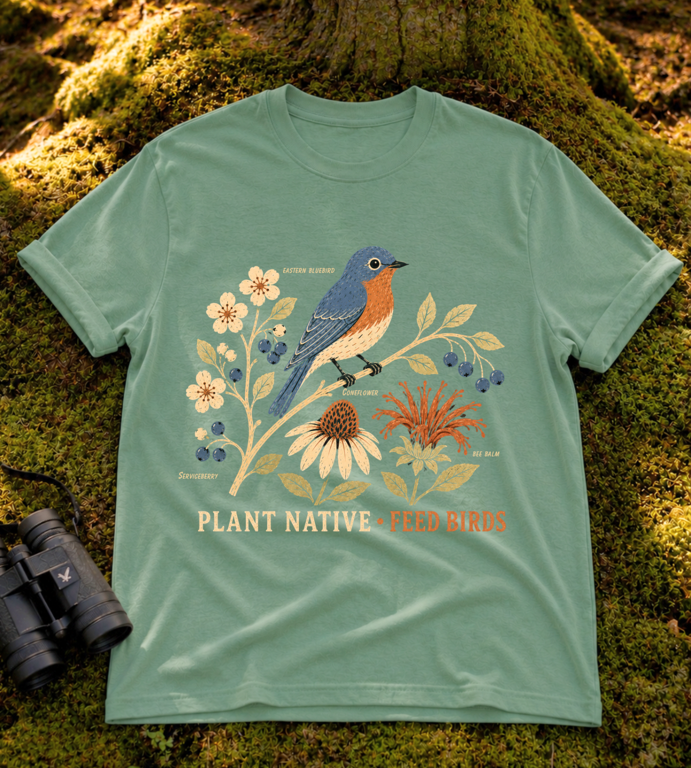 Plant Native Feed Birds T Shirt