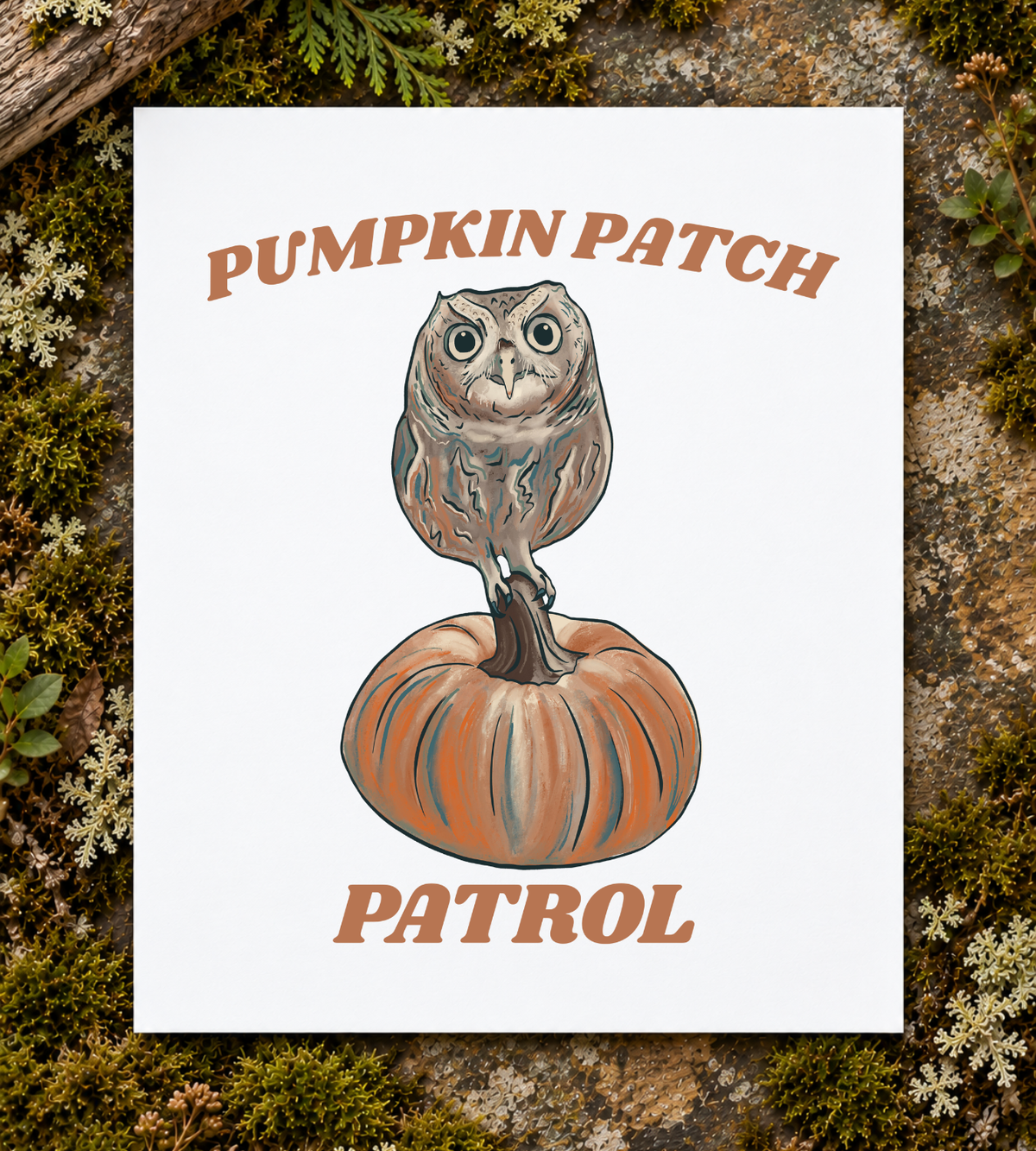 Pumpkin Patch Patrol Art Print
