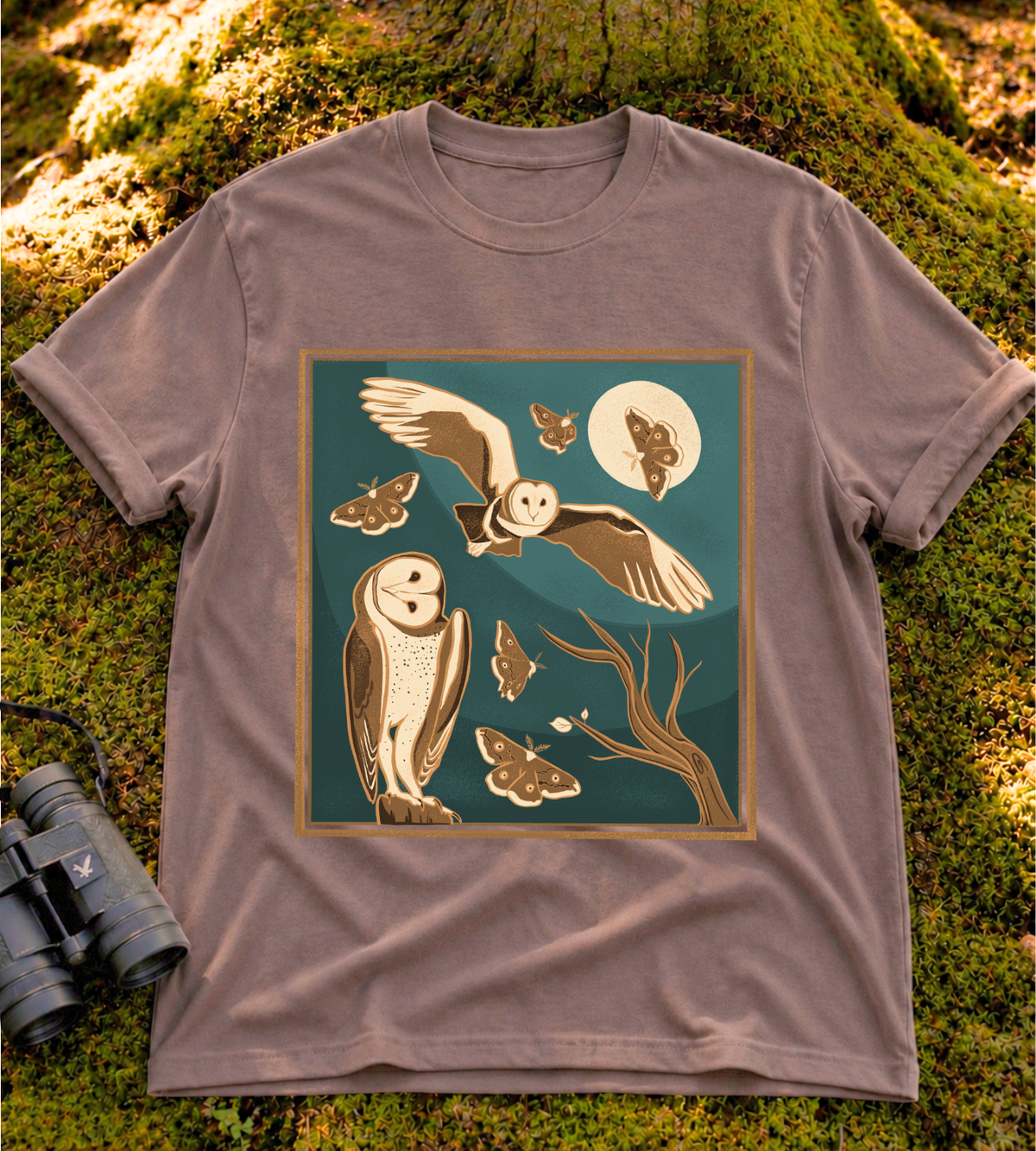 Spooky Barn Owl T Shirt
