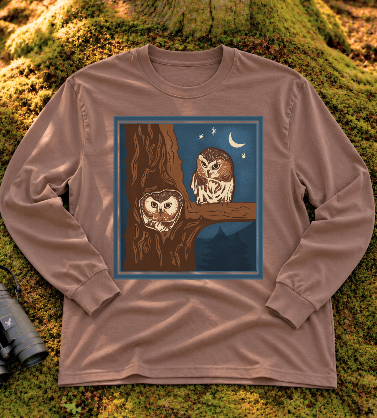 Northern Saw-whet Owl Long Sleeve Tee