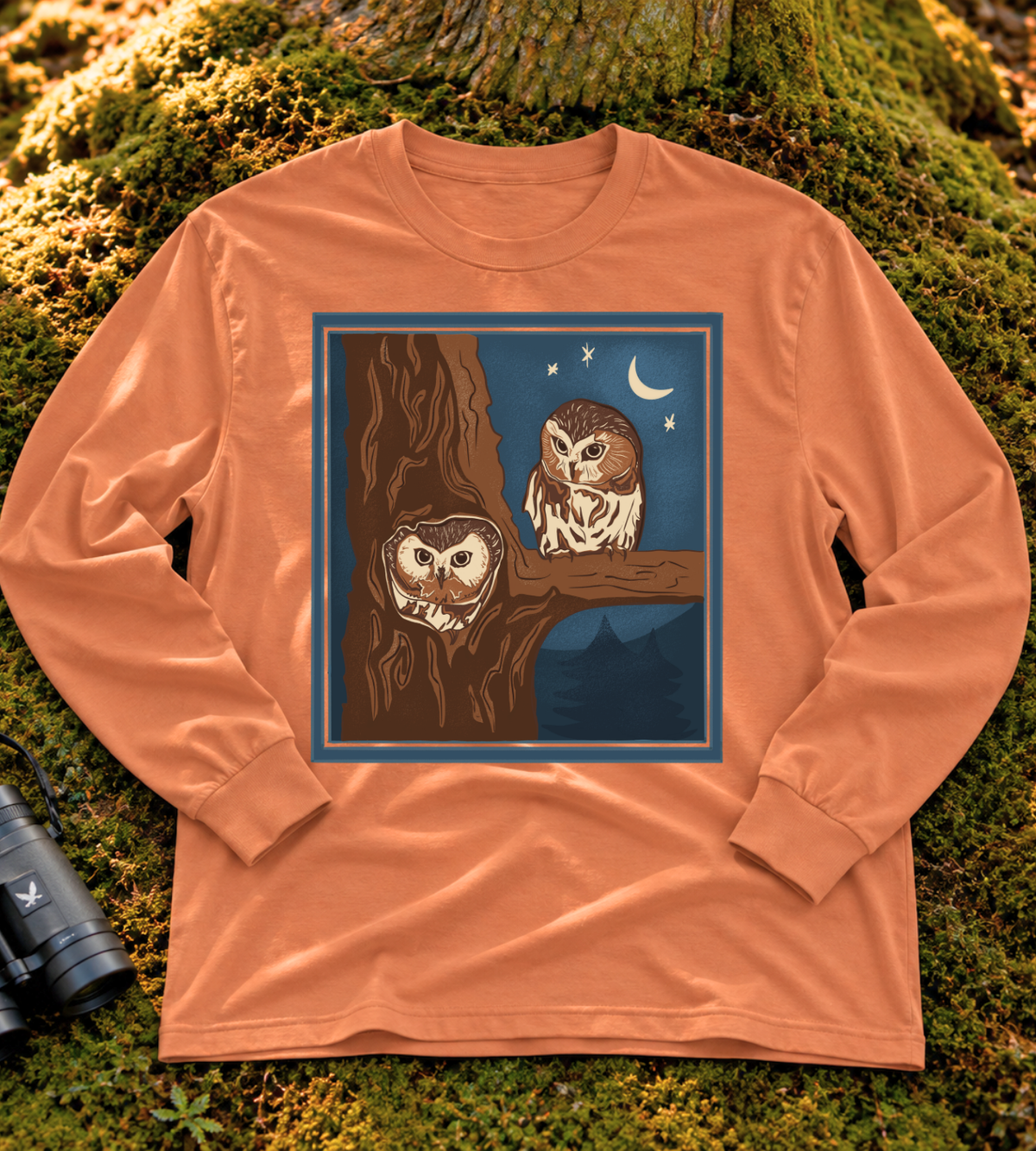 Northern Saw-whet Owl Long Sleeve Tee