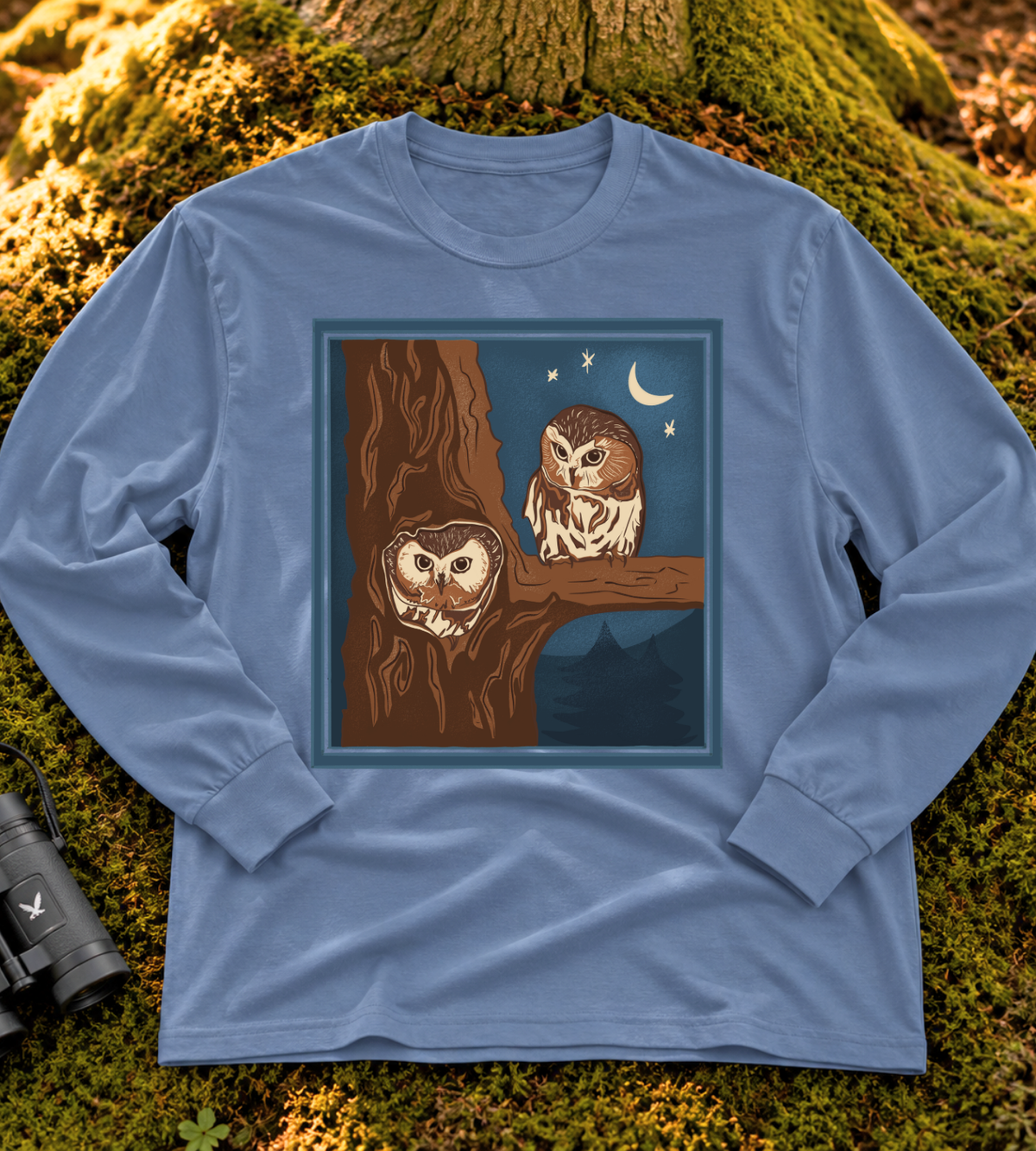 Northern Saw-whet Owl Long Sleeve Tee