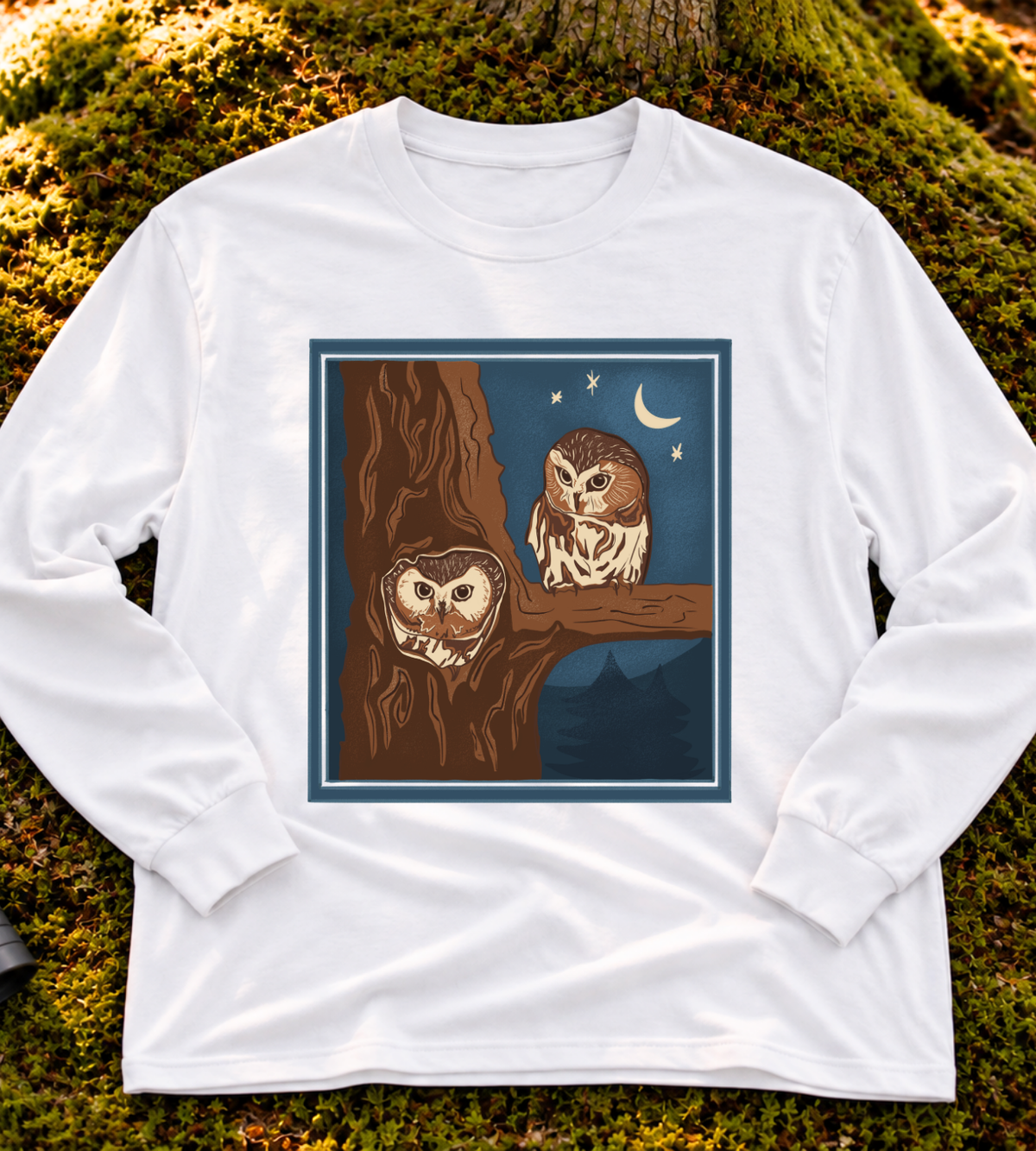 Northern Saw-whet Owl Long Sleeve Tee