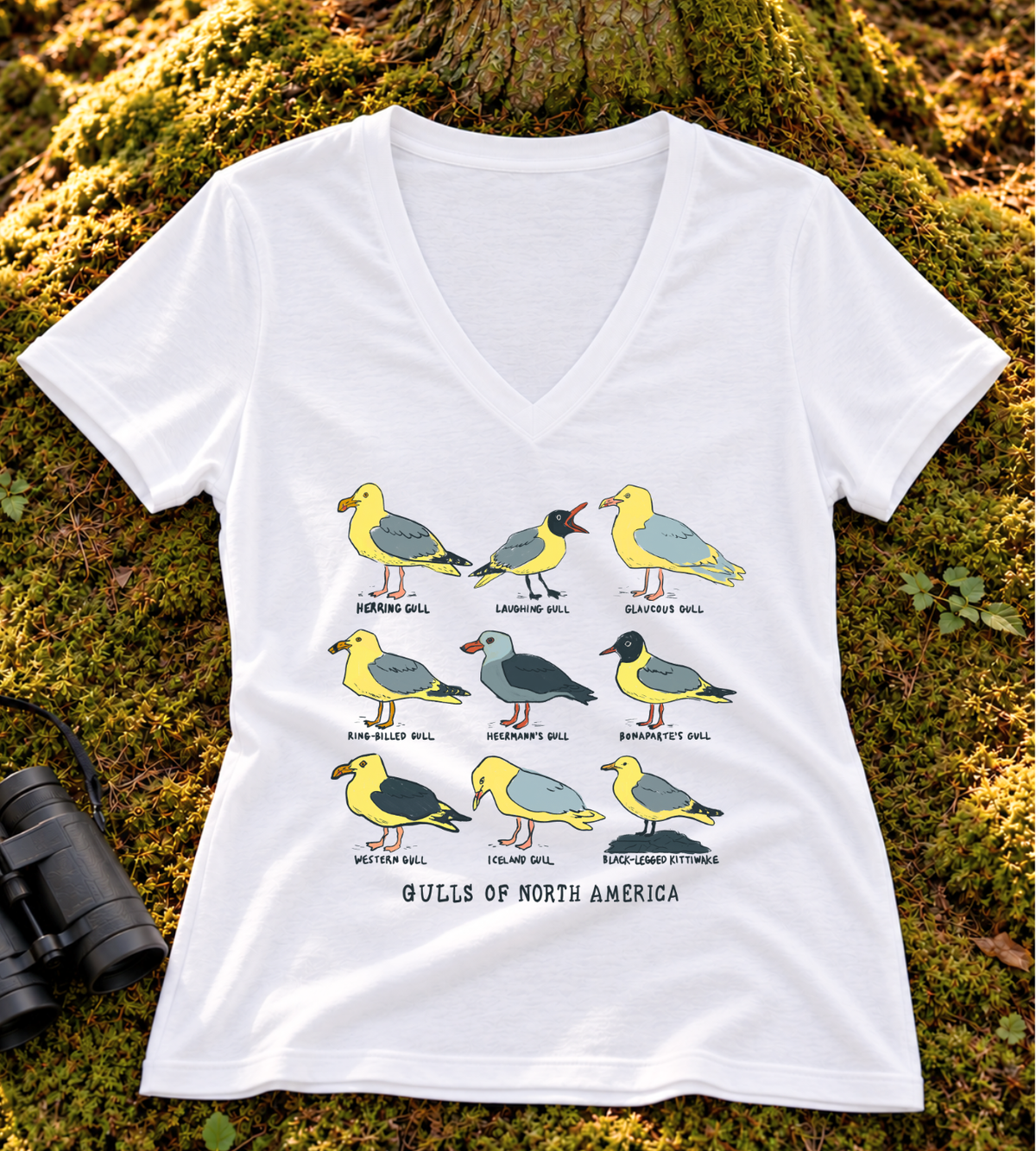 Gulls of North America Women’s V Neck