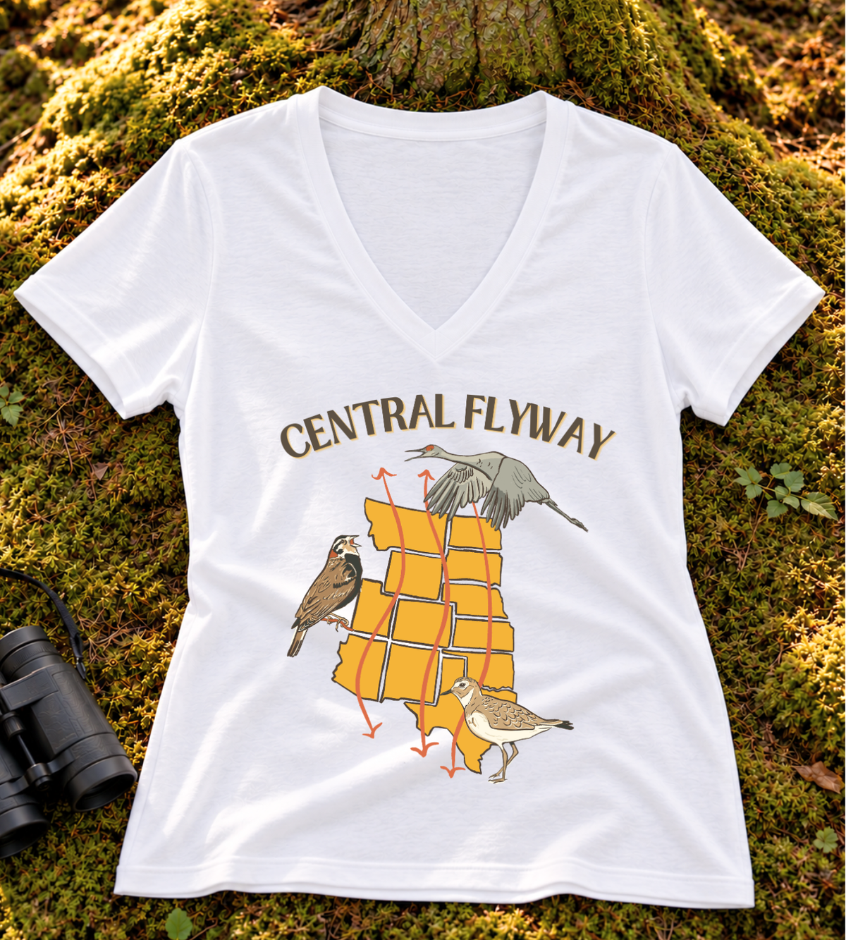 Central Flyway Women's V Neck
