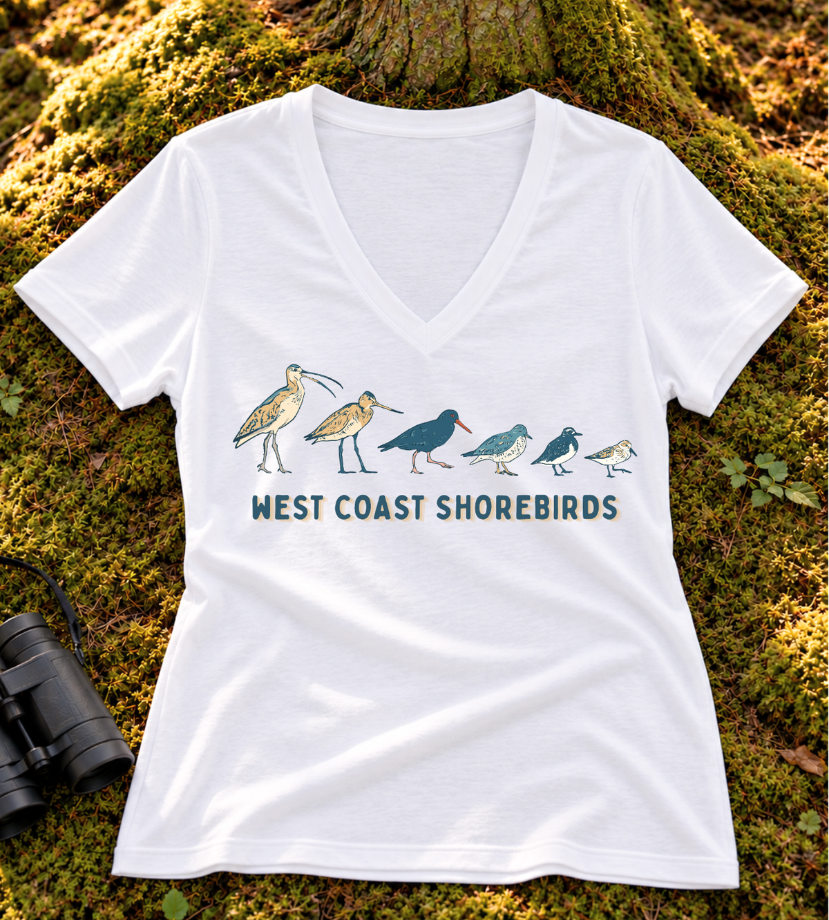 West Coast Shorebirds Women's V Neck