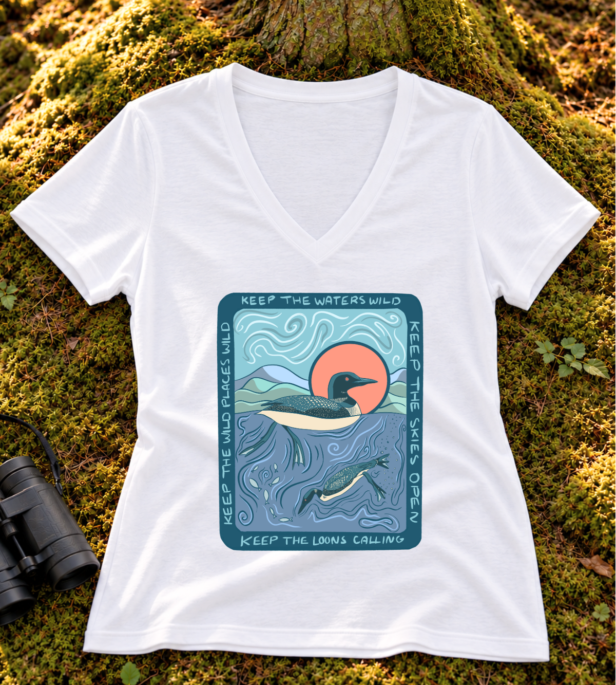 Keep the Loons Calling Women’s V Neck