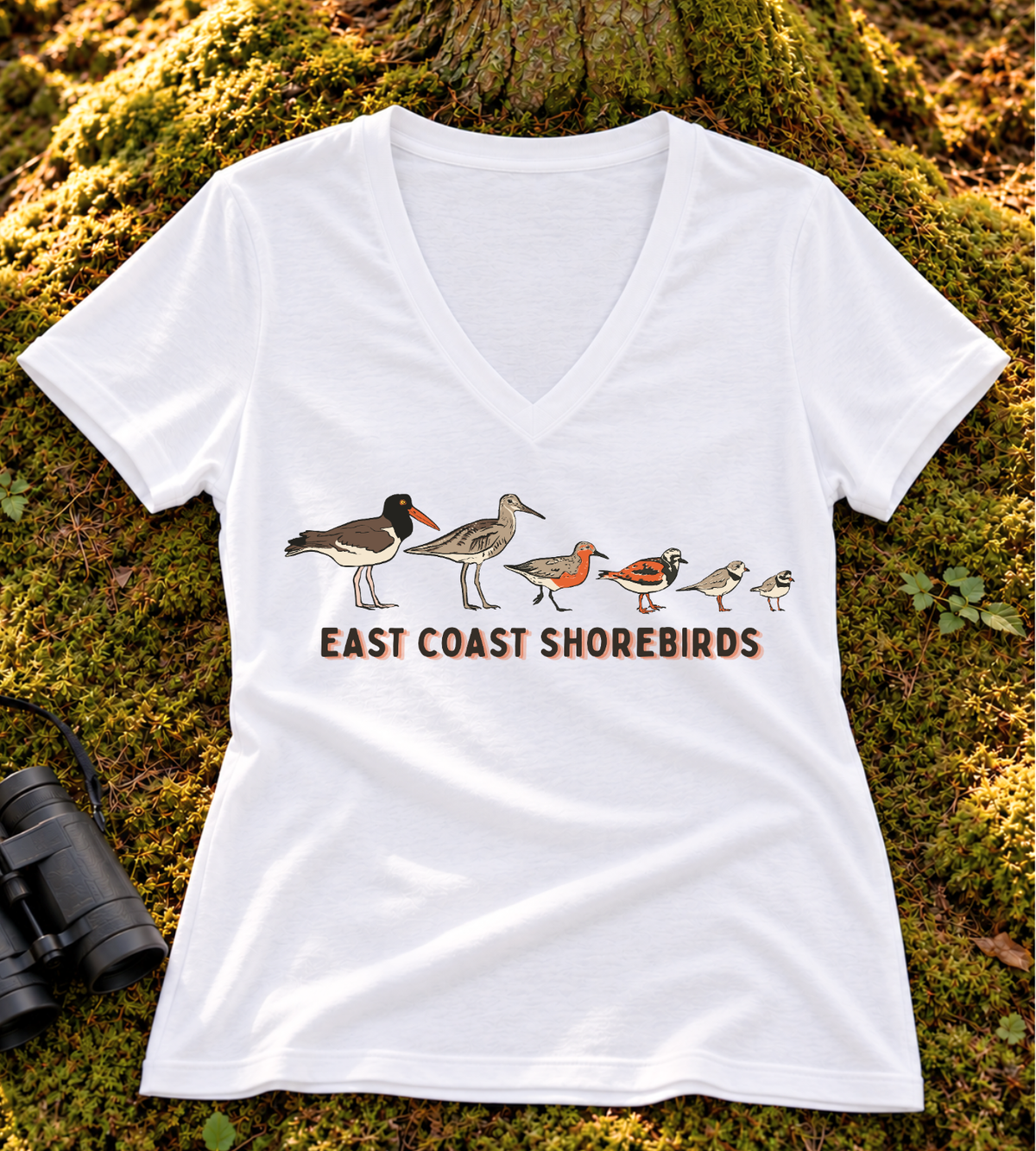 East Coast Shorebirds Women's V Neck