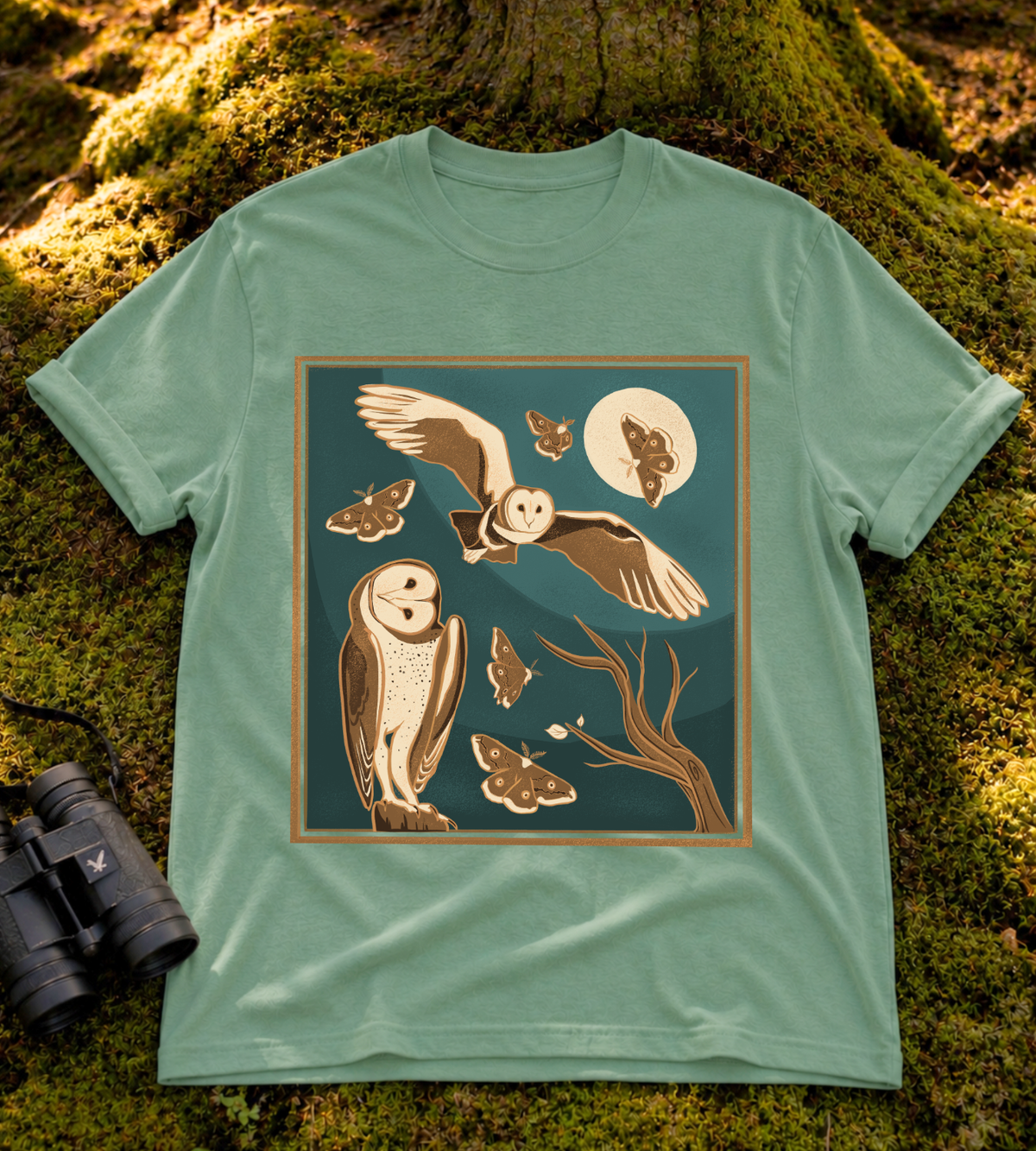Spooky Barn Owl T Shirt