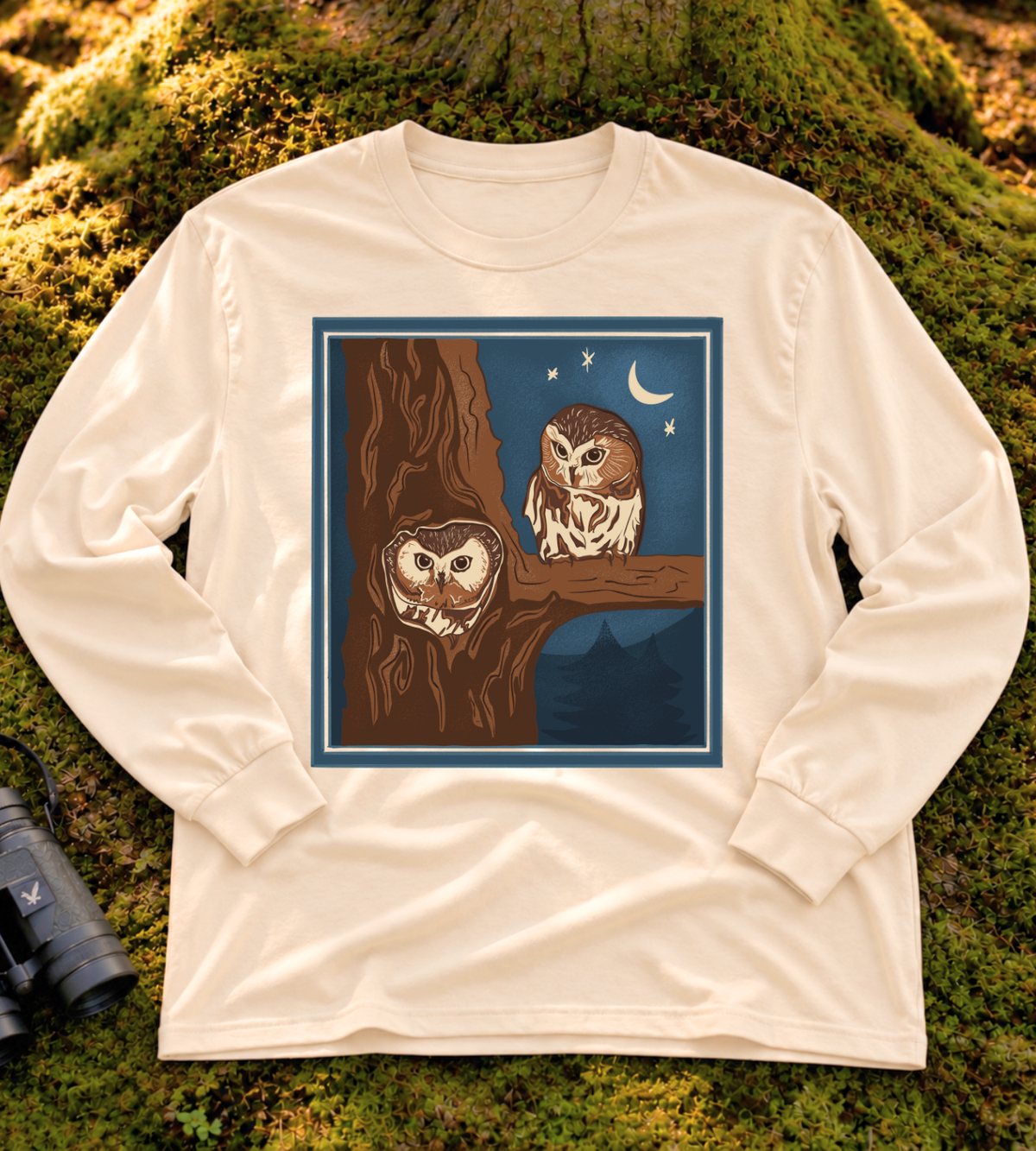 Northern Saw-whet Owl Long Sleeve Tee