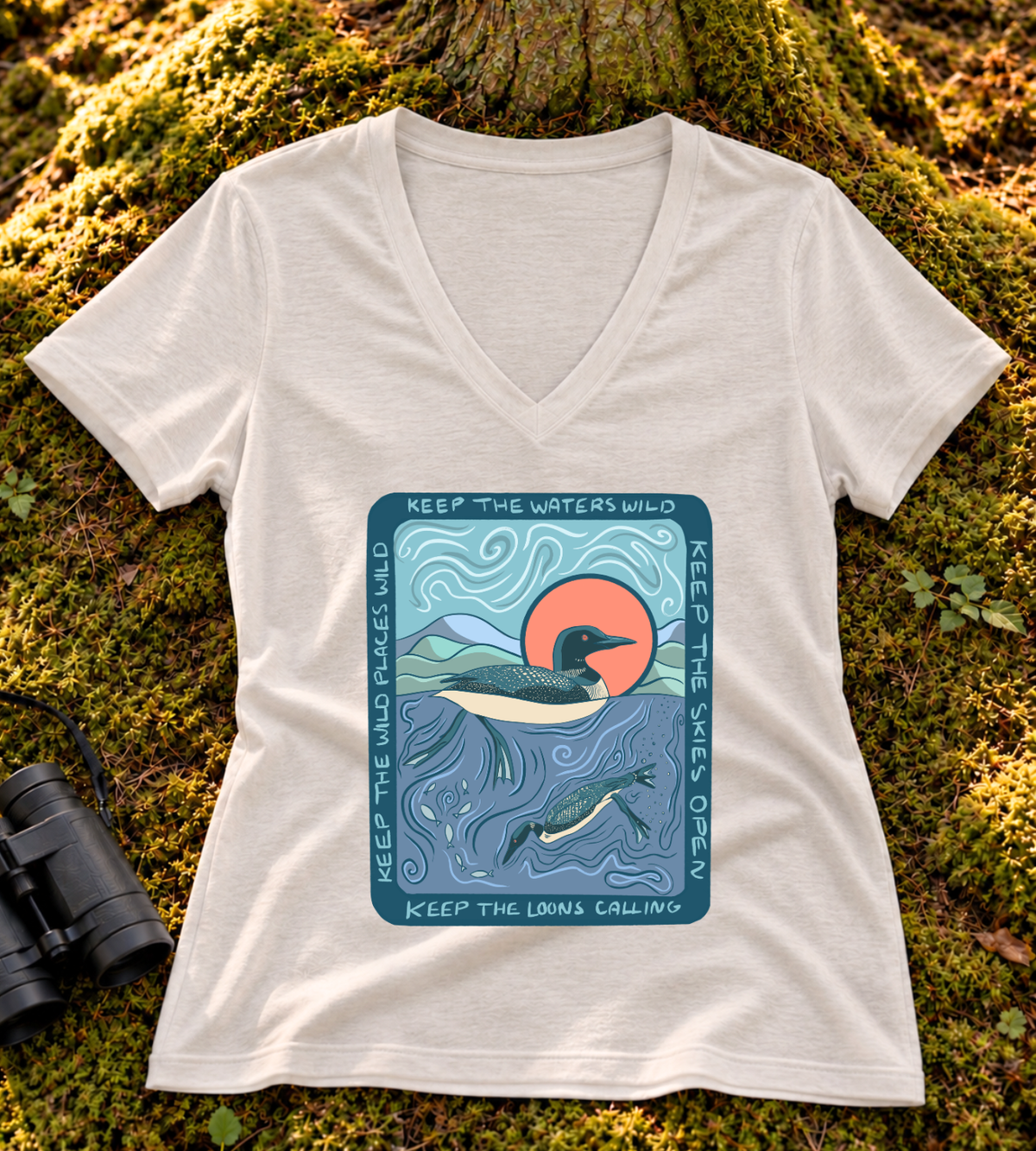Keep the Loons Calling Women’s V Neck
