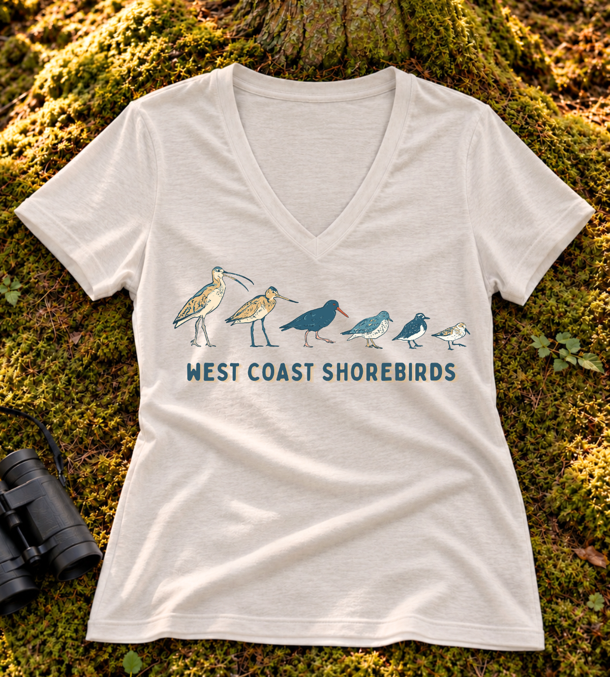 West Coast Shorebirds Women's V Neck
